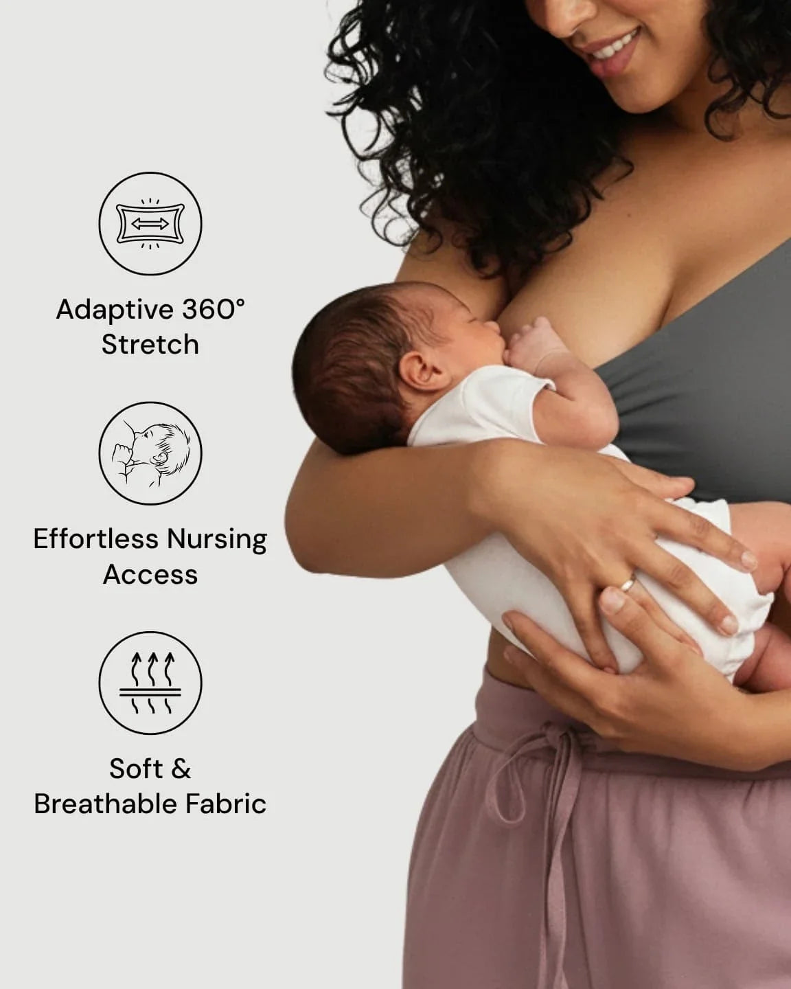 Bump Society – The Nursing Collection: Soft Cotton Wire-Free Nursing Bra