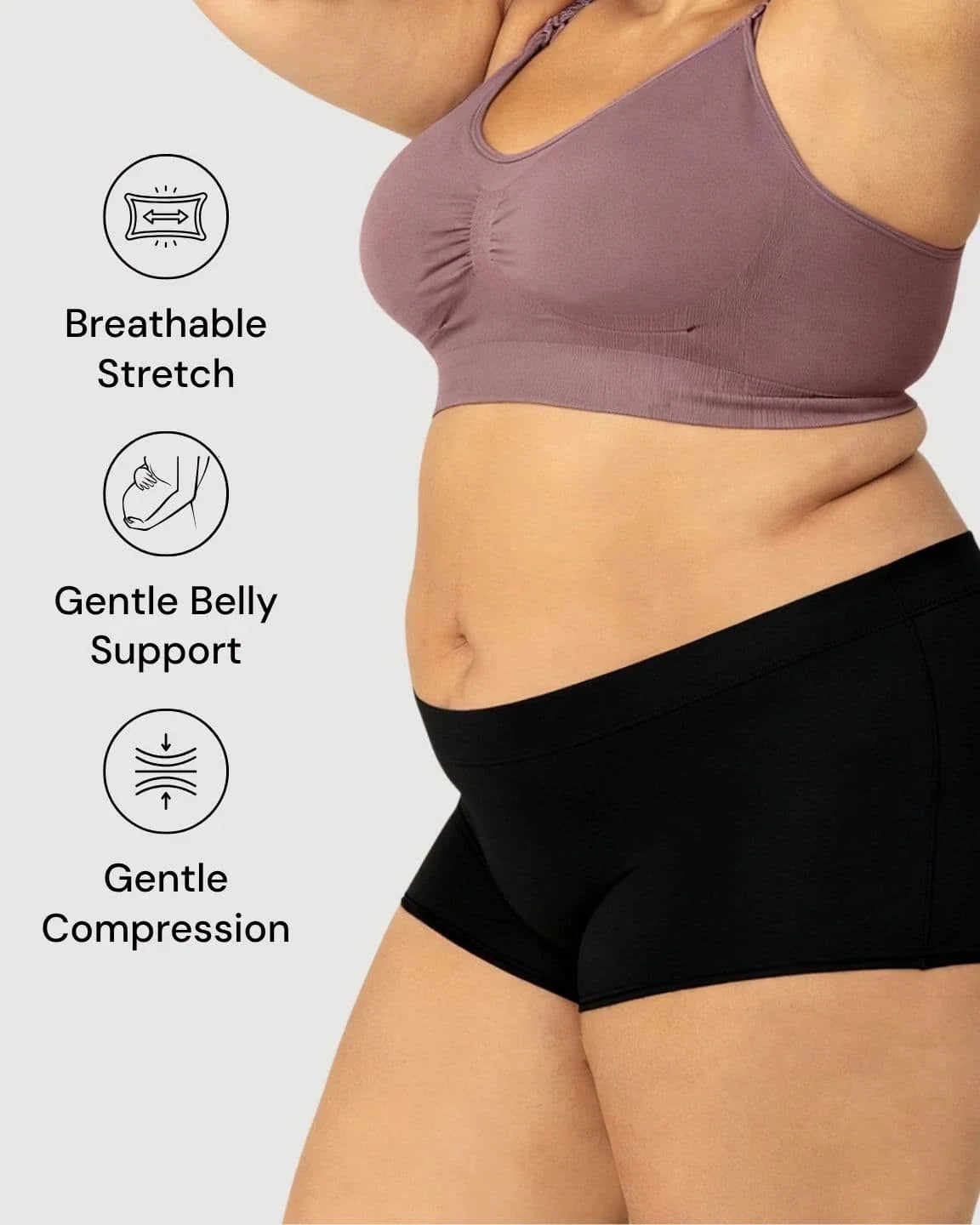 Bump Society – The Comfort Collection: Seamless Stretch Comfort Maternity Briefs