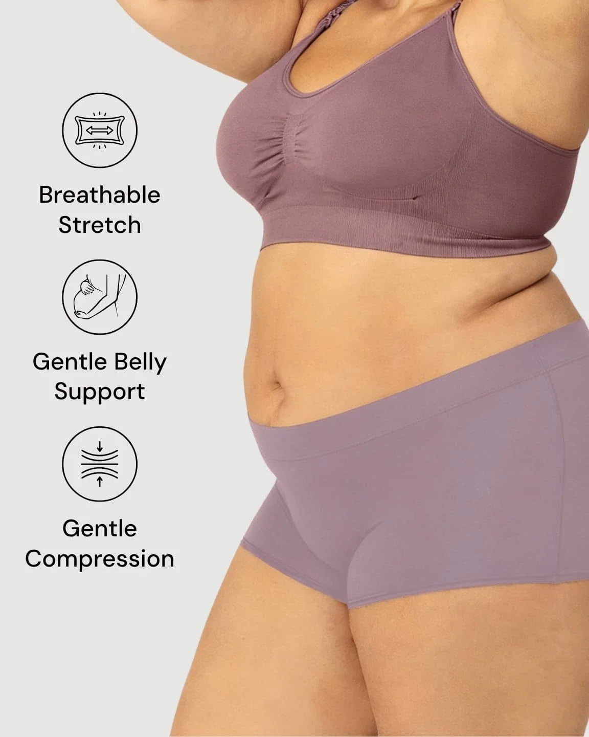 Bump Society – The Comfort Collection: Seamless Stretch Comfort Maternity Briefs