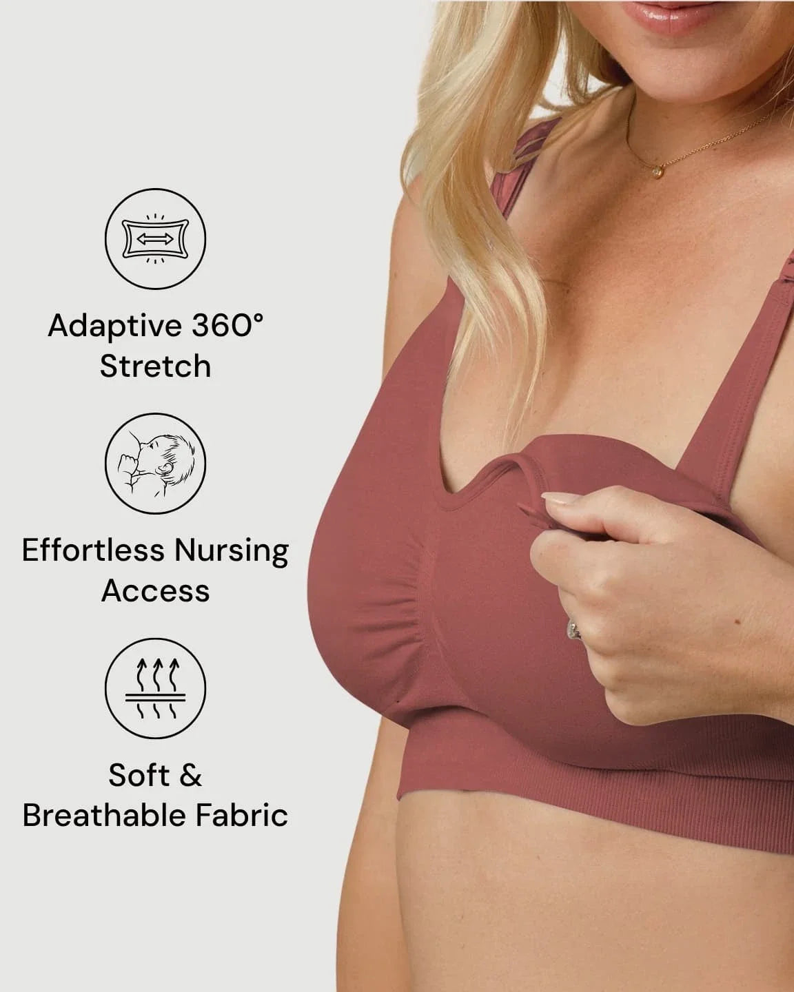 Bump Society – The Nursing Collection: Wire-Free Supportive Nursing Bra
