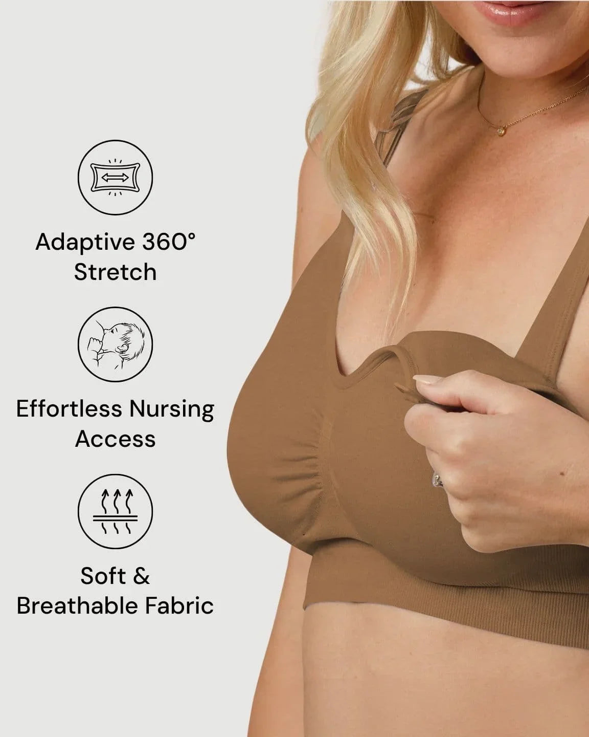 Bump Society – The Nursing Collection: Wire-Free Supportive Nursing Bra