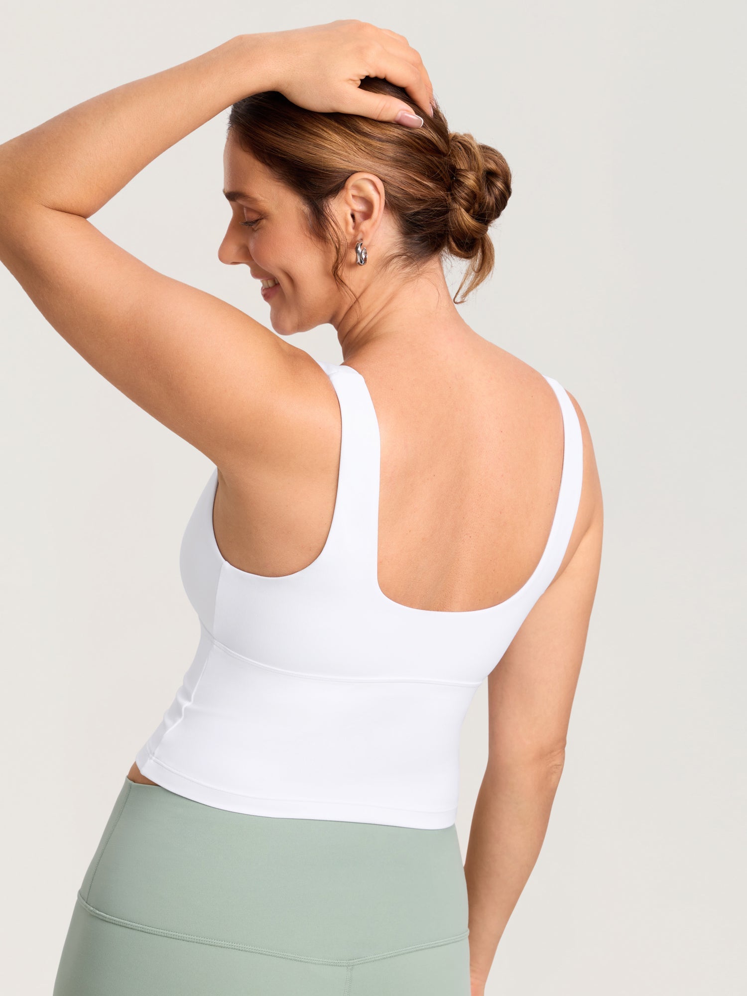 Ava | Soft Crossover Nursing Crop Tank Top 3
