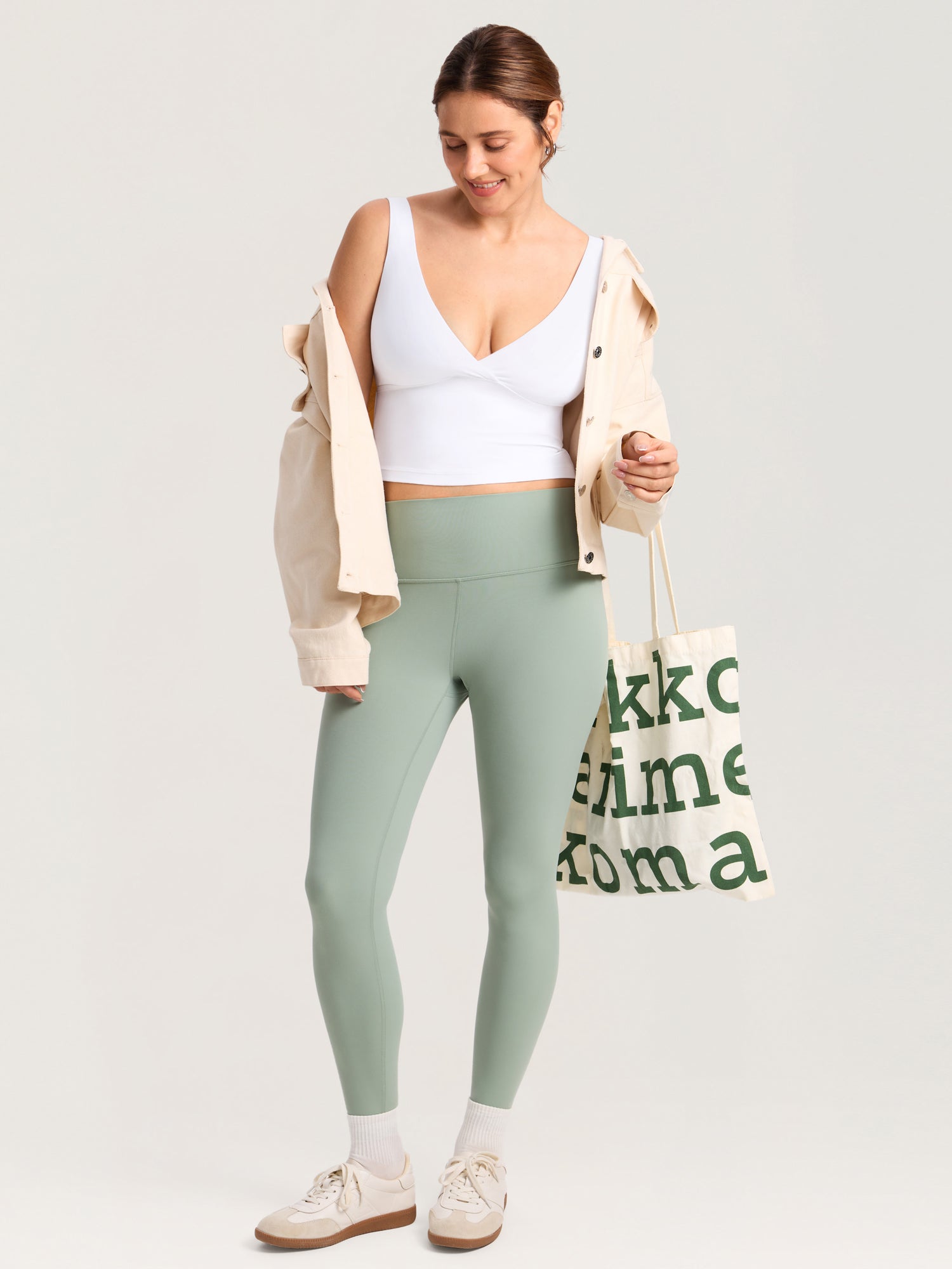 Ava | Soft Crossover Nursing Crop Tank Top 4