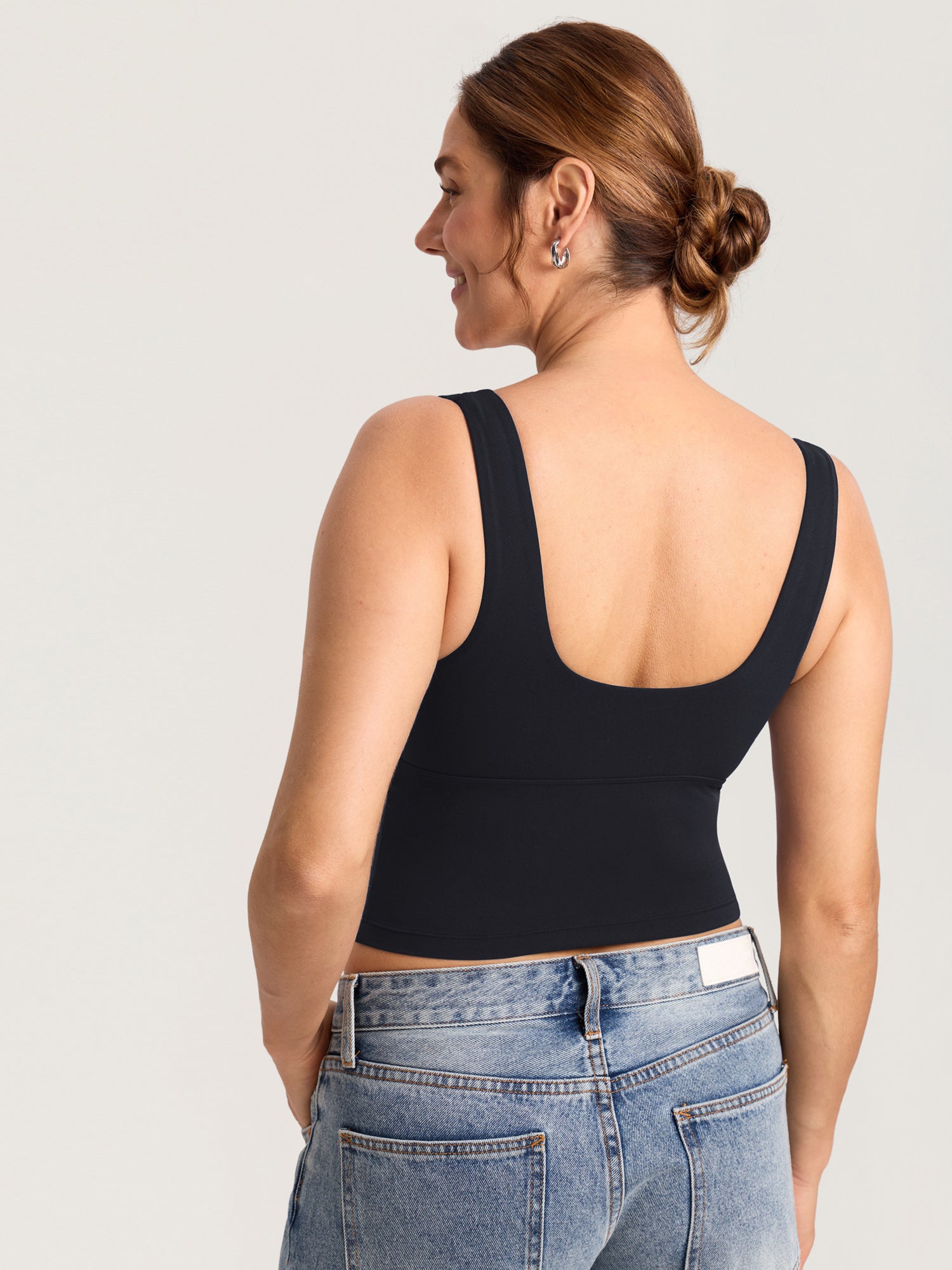 Ava | Soft Crossover Nursing Crop Tank Top 6