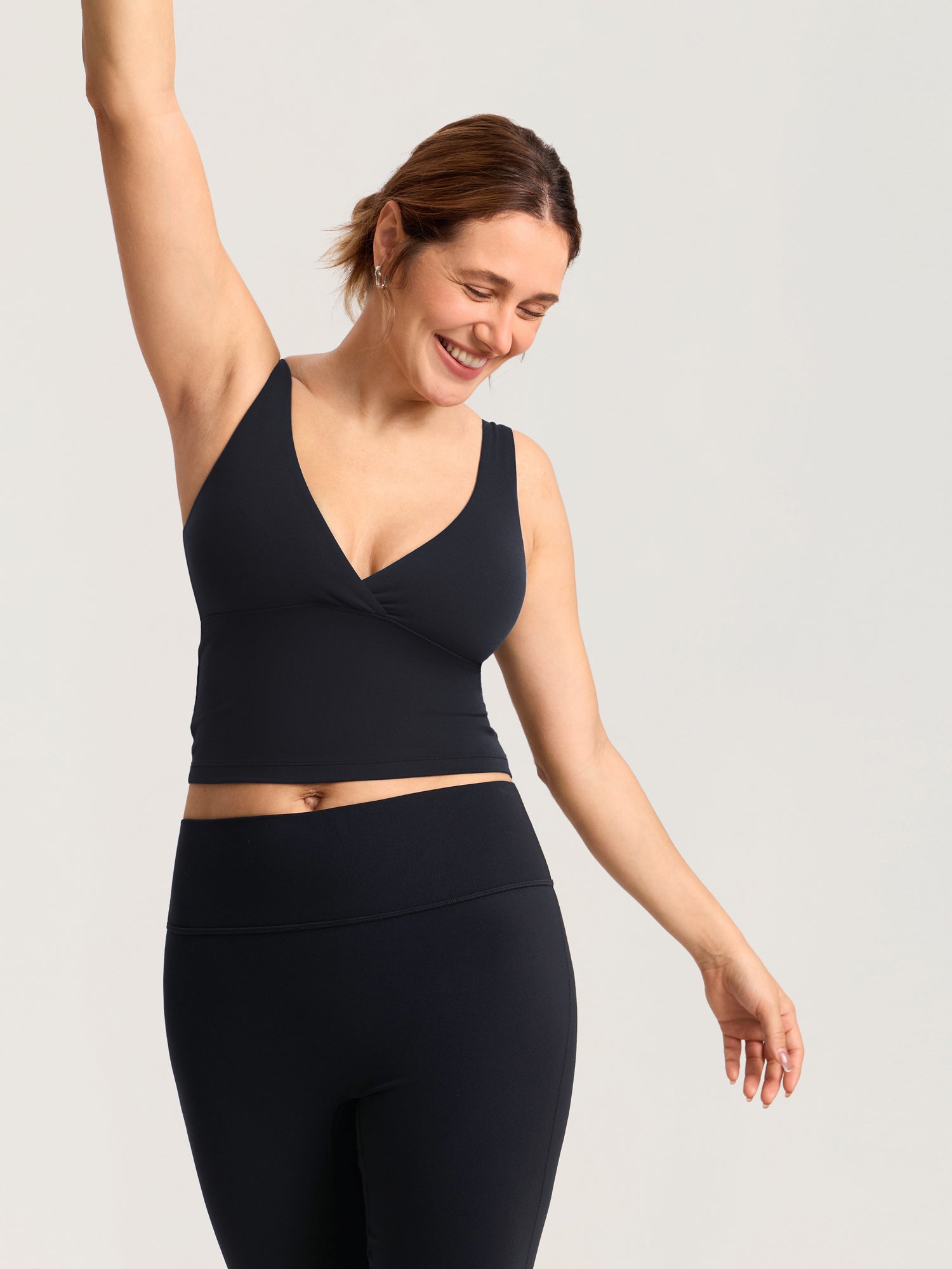 Ava | Soft Crossover Nursing Crop Tank Top 8
