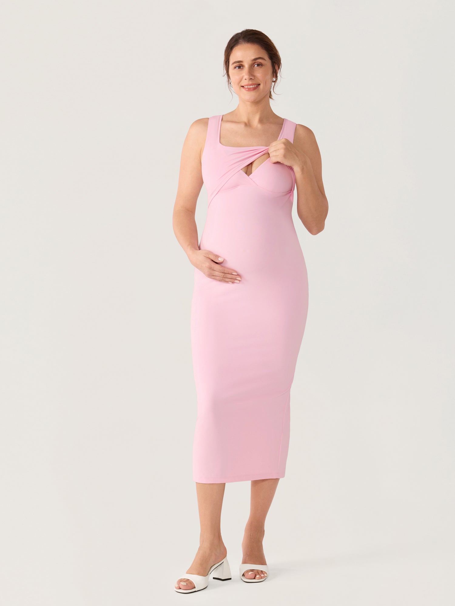 Ava | Stylish Comfortable Nursing Maxi Dress 9