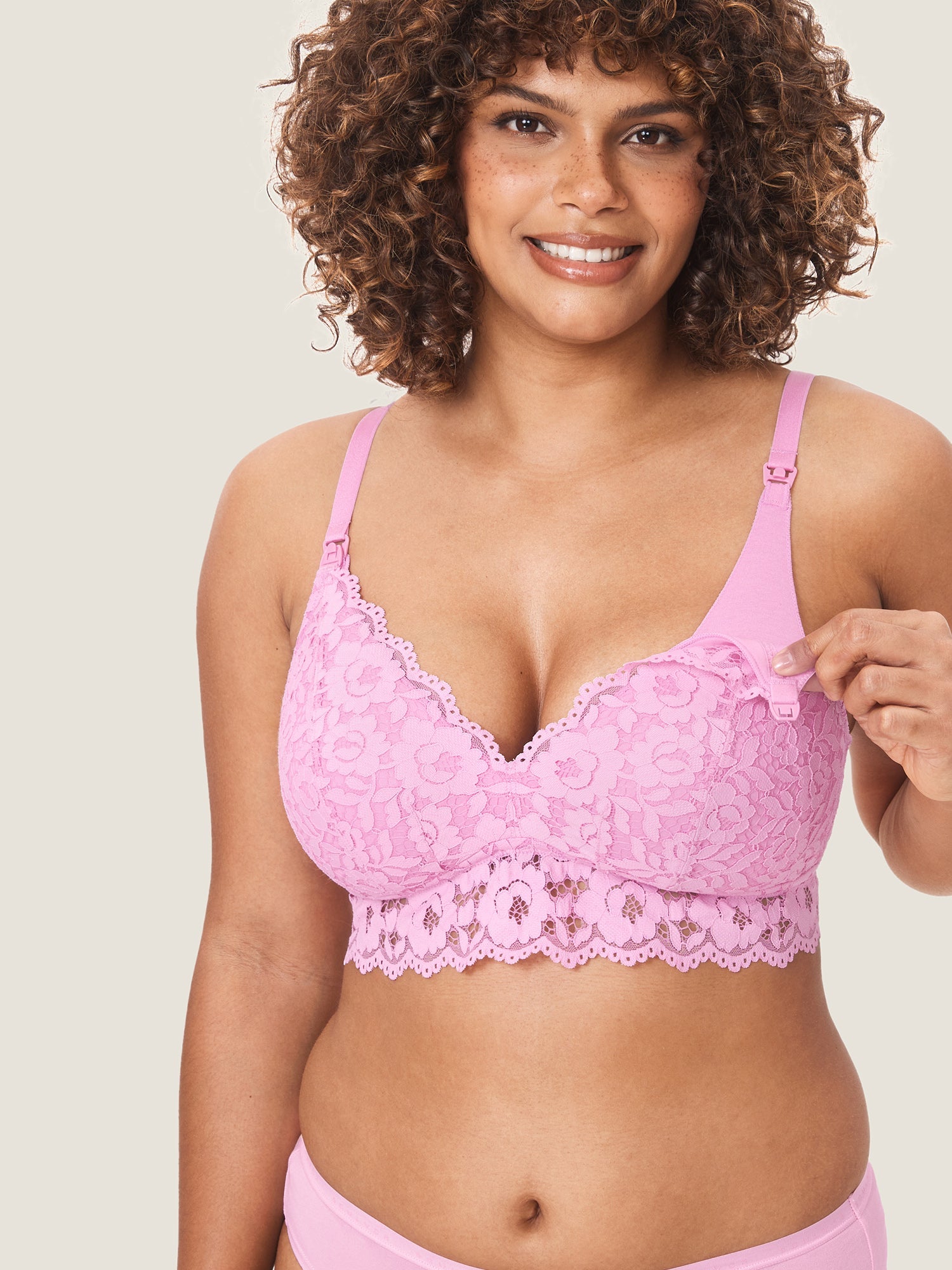 Ava | Supportive Floral Lace Nursing Bra 7