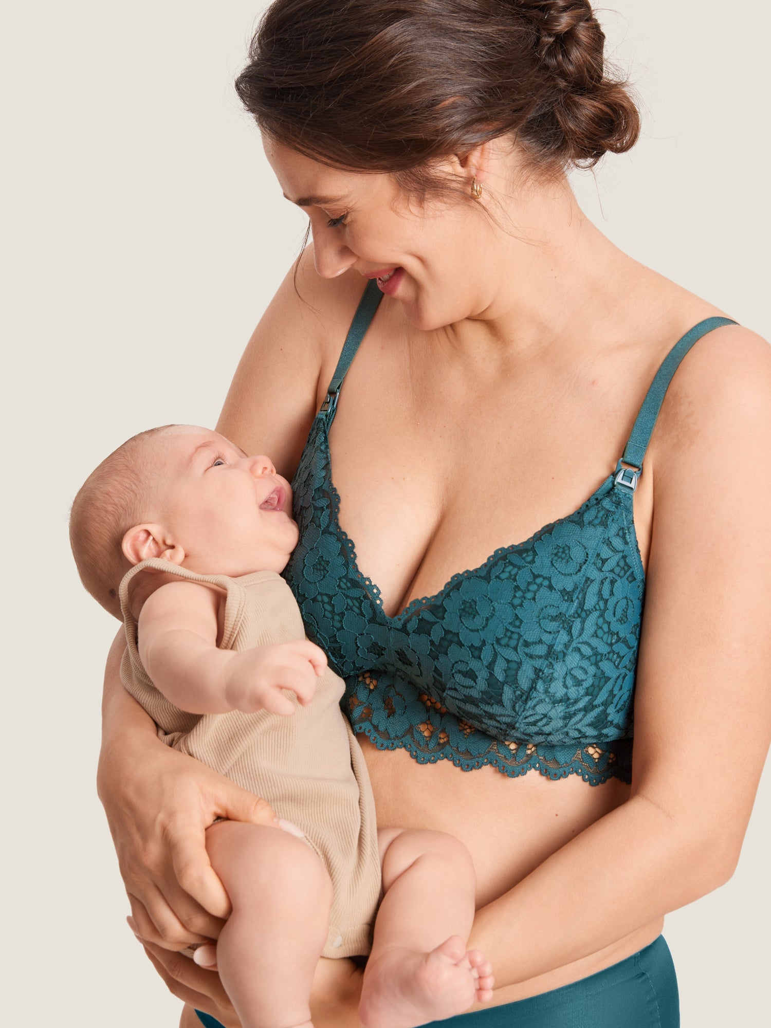 Ava | Supportive Floral Lace Nursing Bra 8
