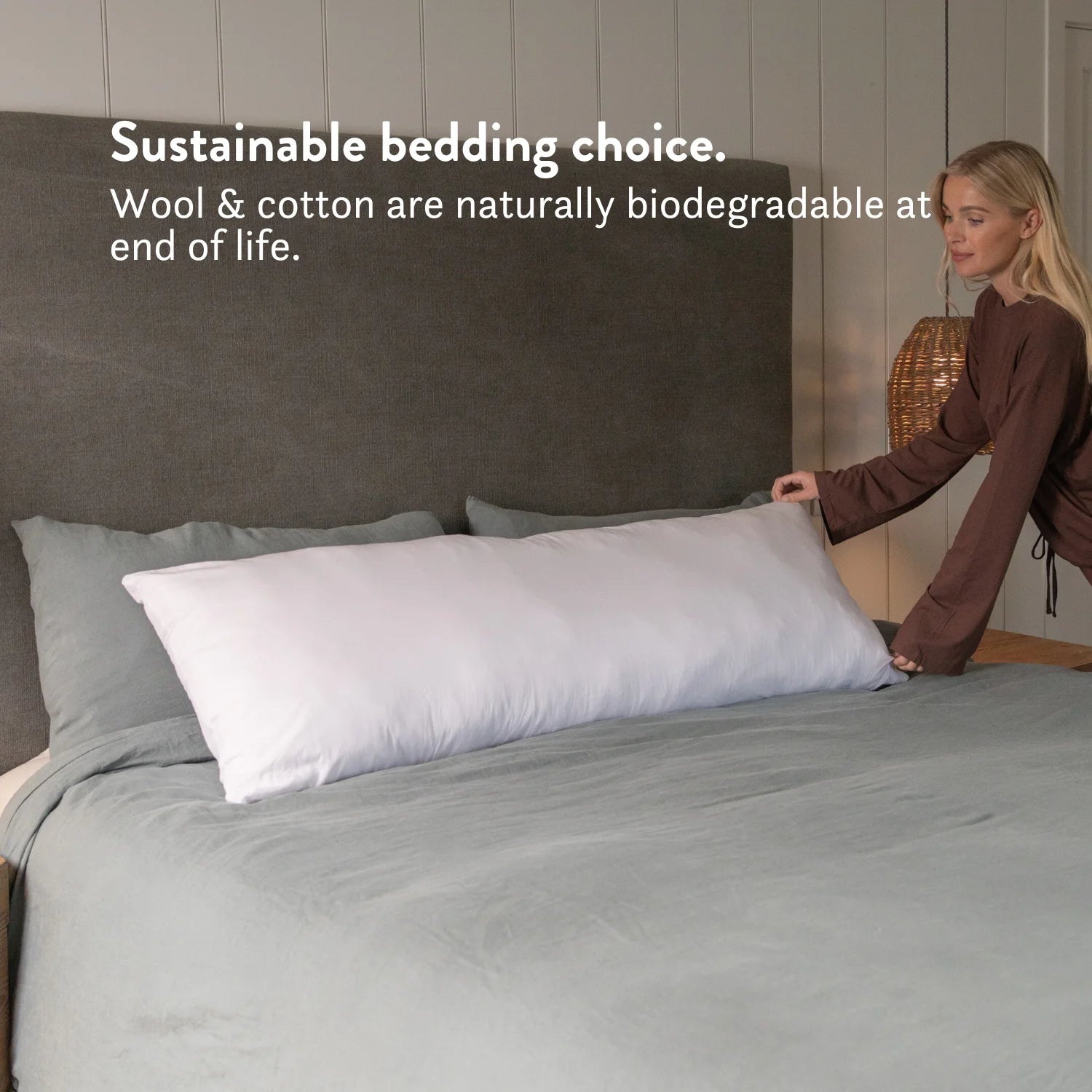 Bree Maternity Body Pillow | 100% Cotton, Adjustable Support for Side Sleepers 5