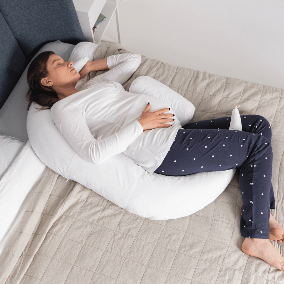 Bree Women's U-Shaped Pregnancy Pillow | 100% British Wool, Multi-Functional Comfort 2
