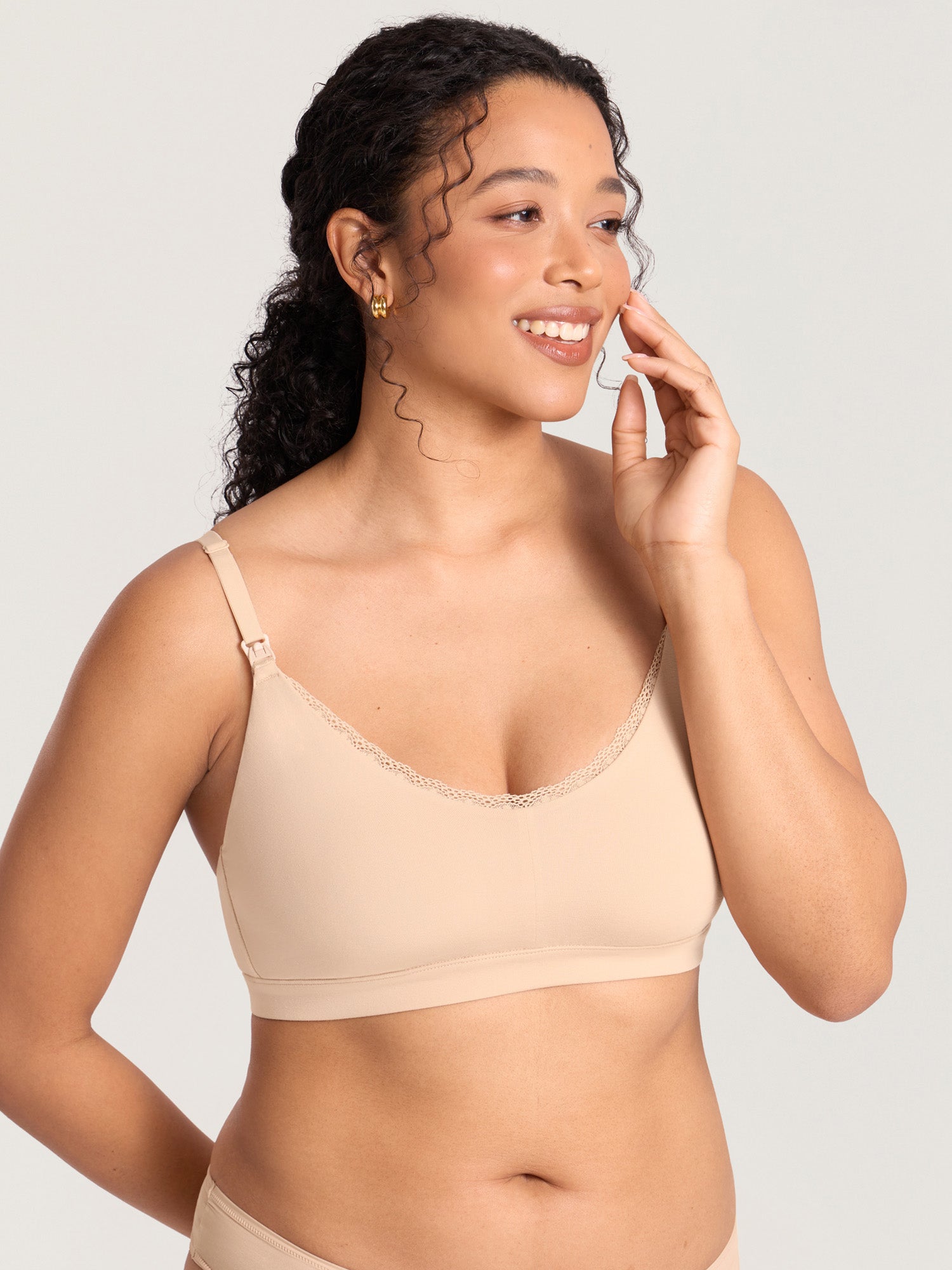 Emily | Soft Stretchy Lace Nursing Bralette 2