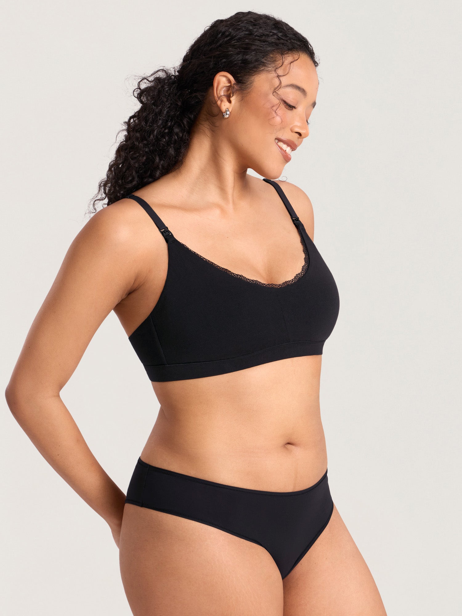 Emily | Soft Stretchy Lace Nursing Bralette 6