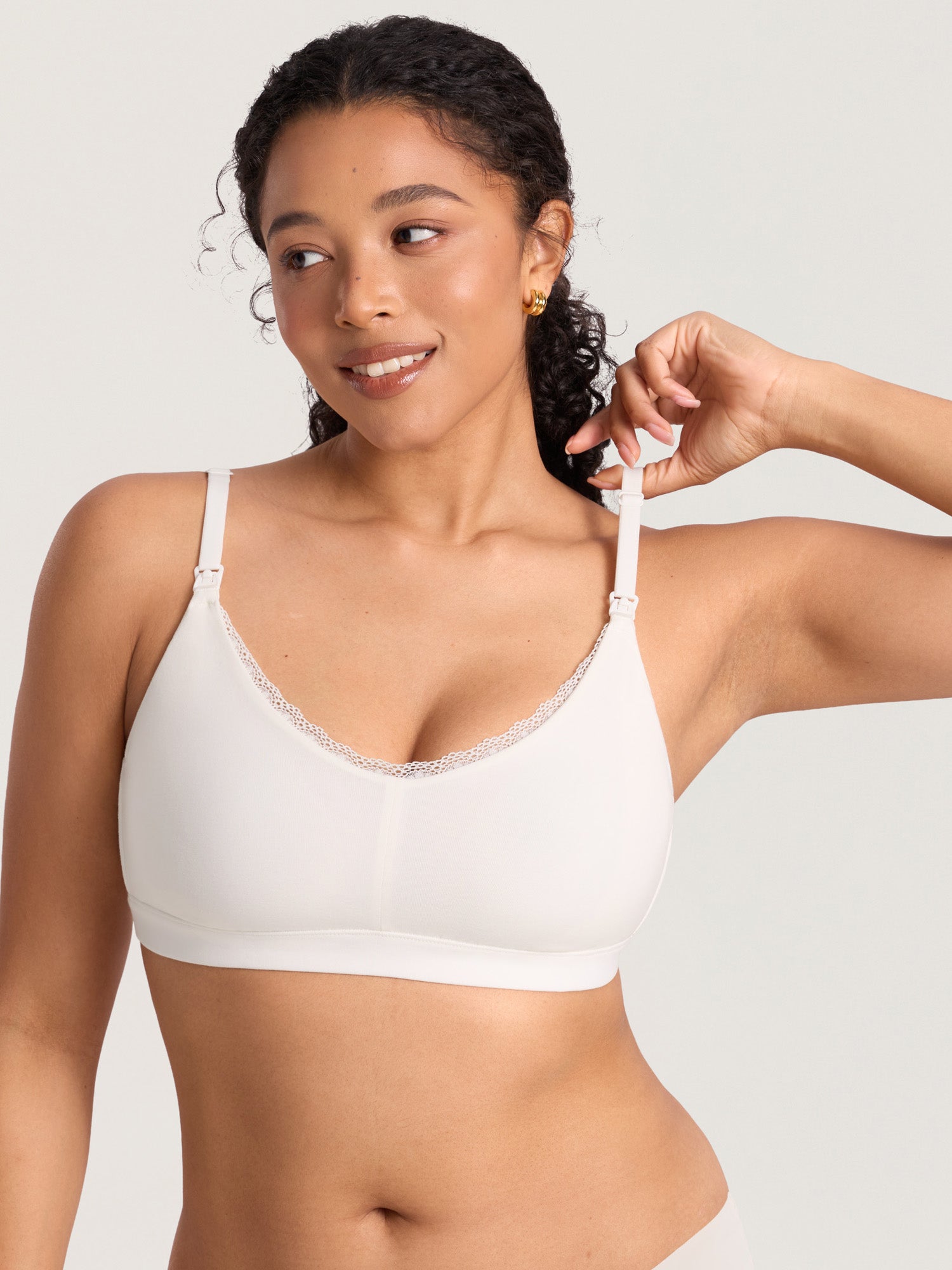 Emily | Soft Stretchy Lace Nursing Bralette 8