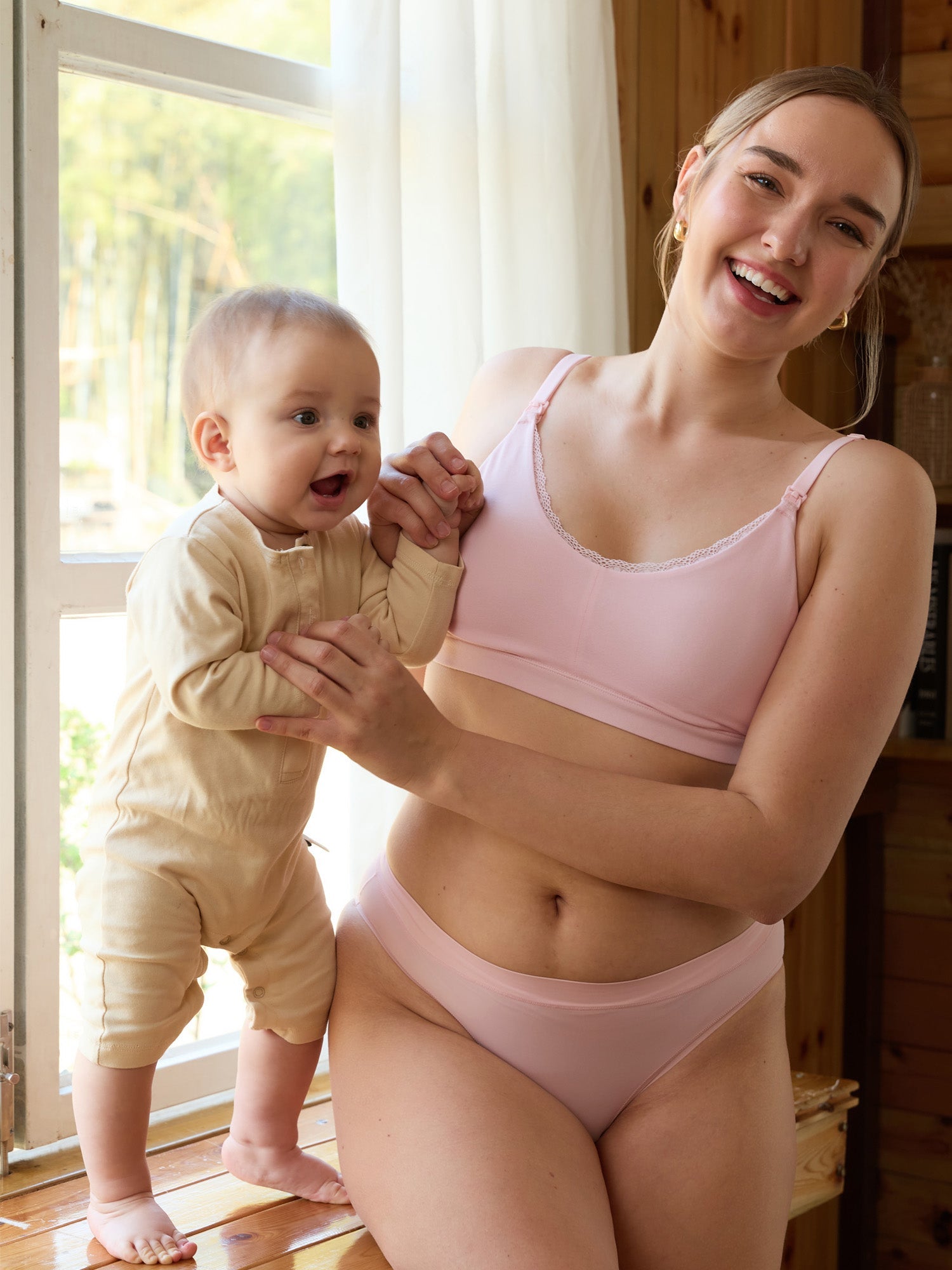 Emily | Soft Stretchy Lace Nursing Bralette 9