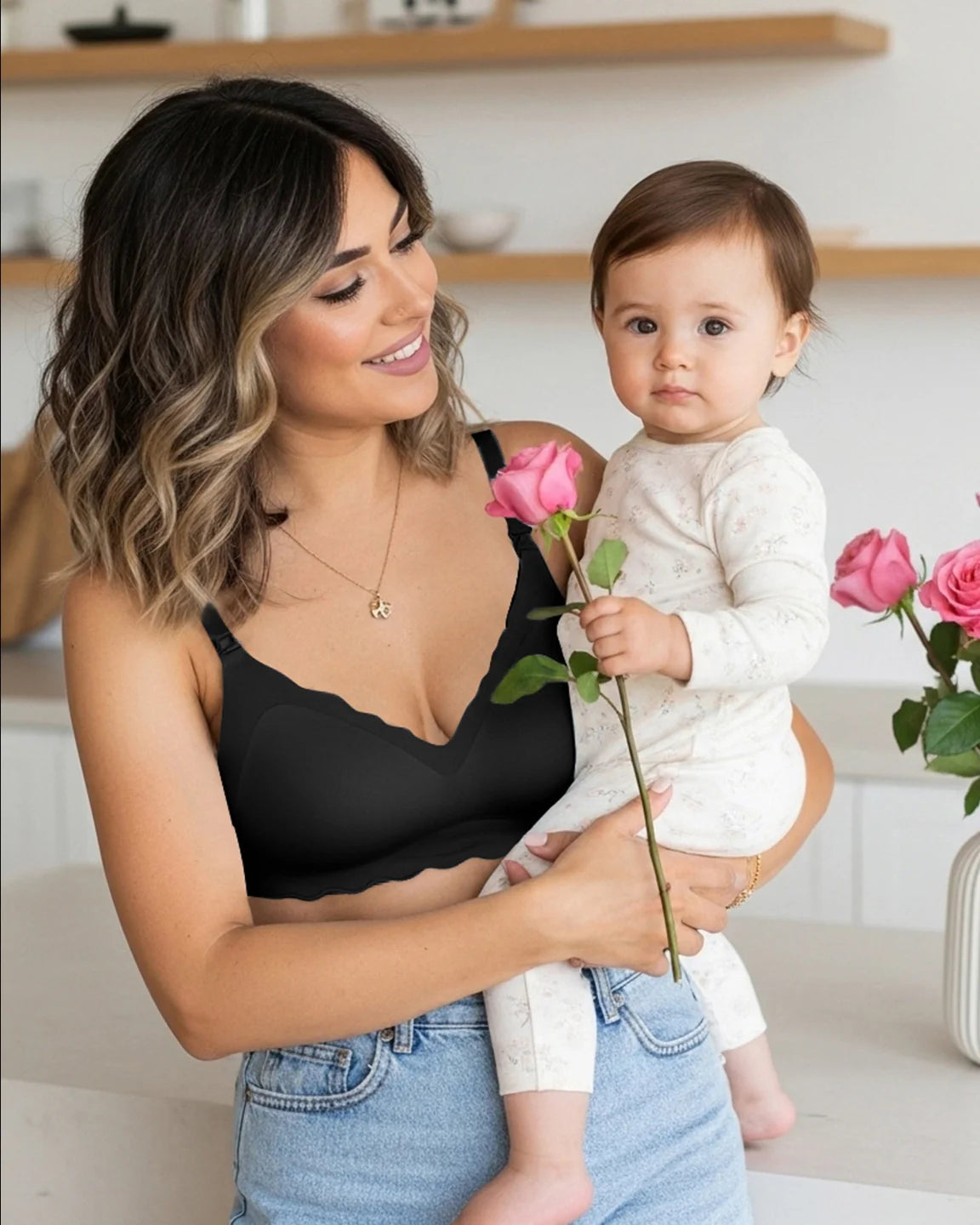 Bump Society – The Nursing Collection: Wireless Front Open Nursing Bra