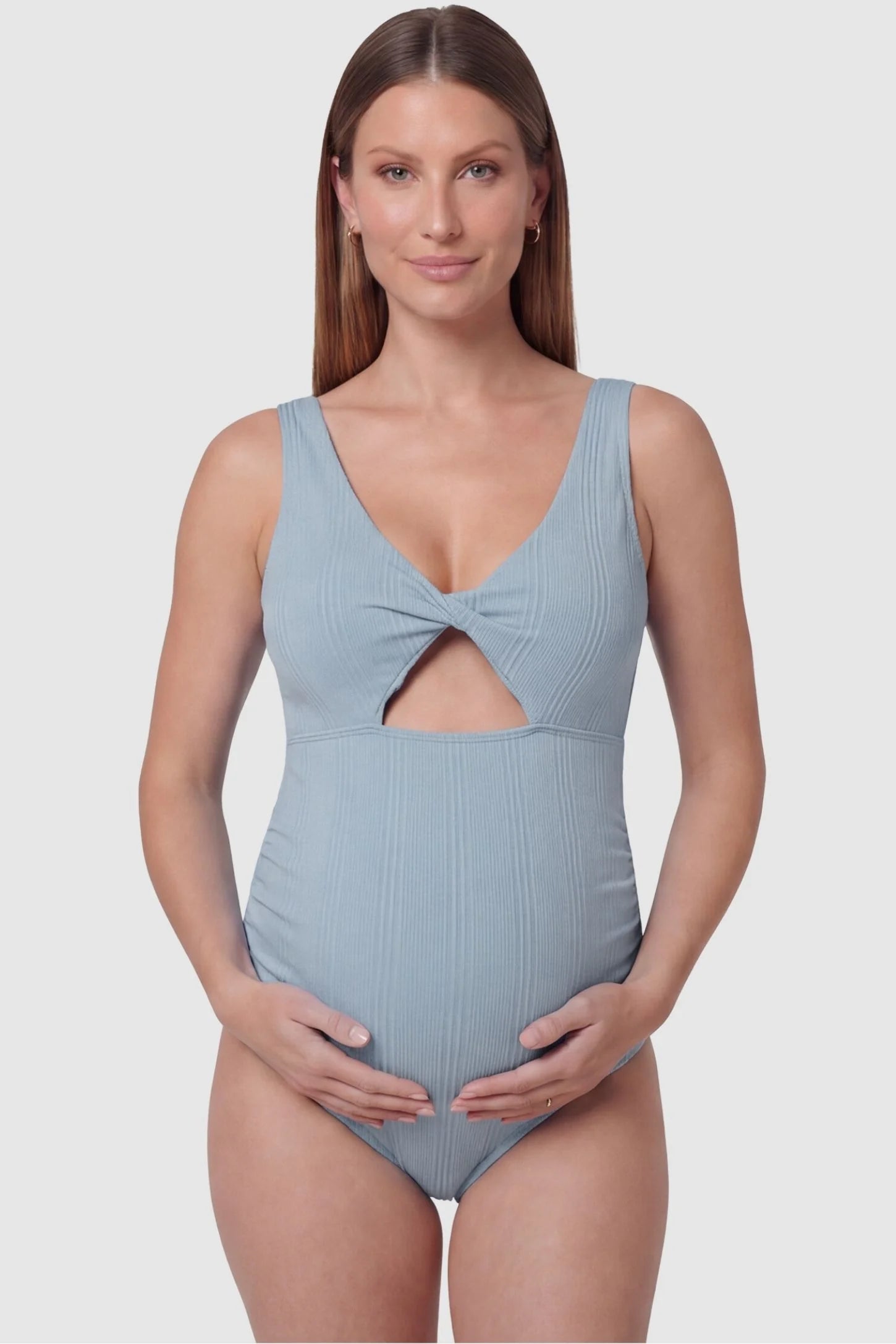 Lily | Chic Cutout Ruched Maternity Swimsuit 10