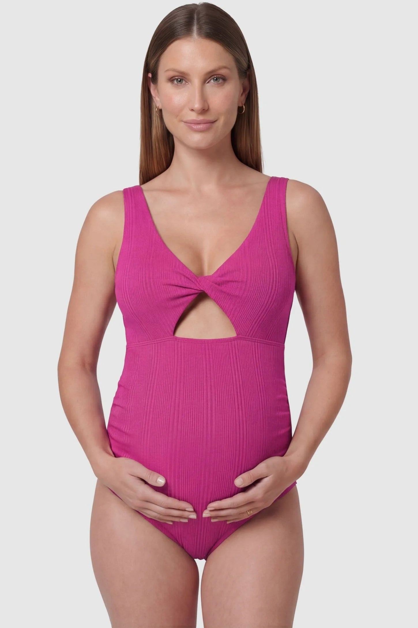 Lily | Chic Cutout Ruched Maternity Swimsuit 6