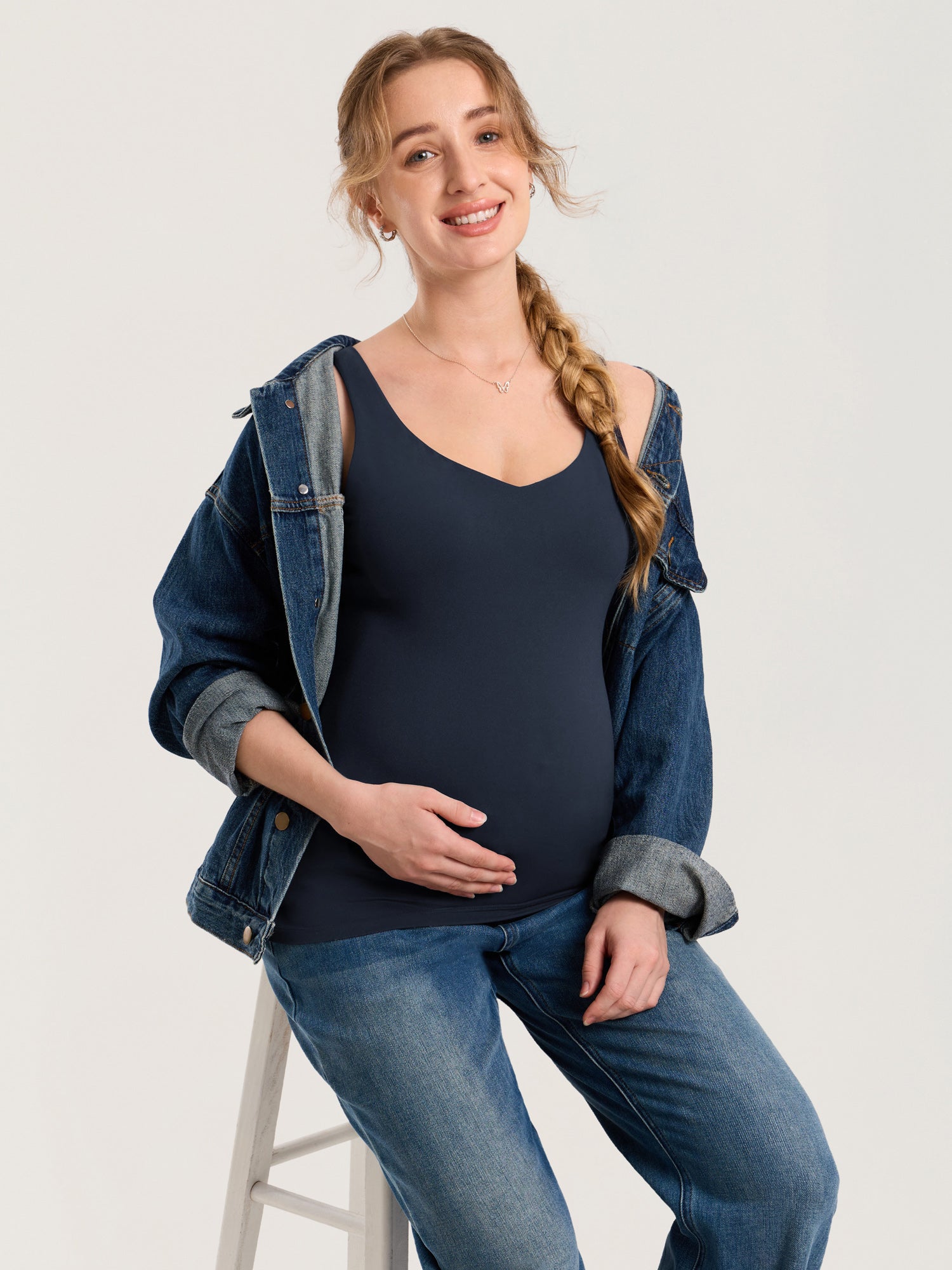 Mason | Comfortable Extended-Length Nursing Tank Top 12