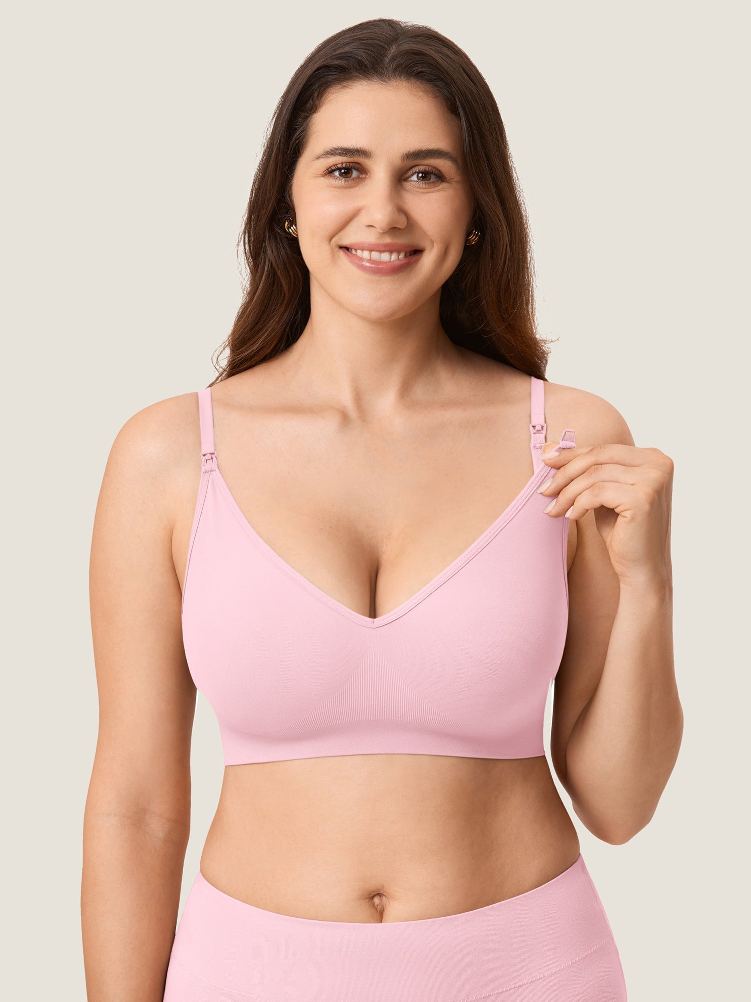 Olivia | Soft Seamless Nursing Bra for Breastfeeding and Comfort 11