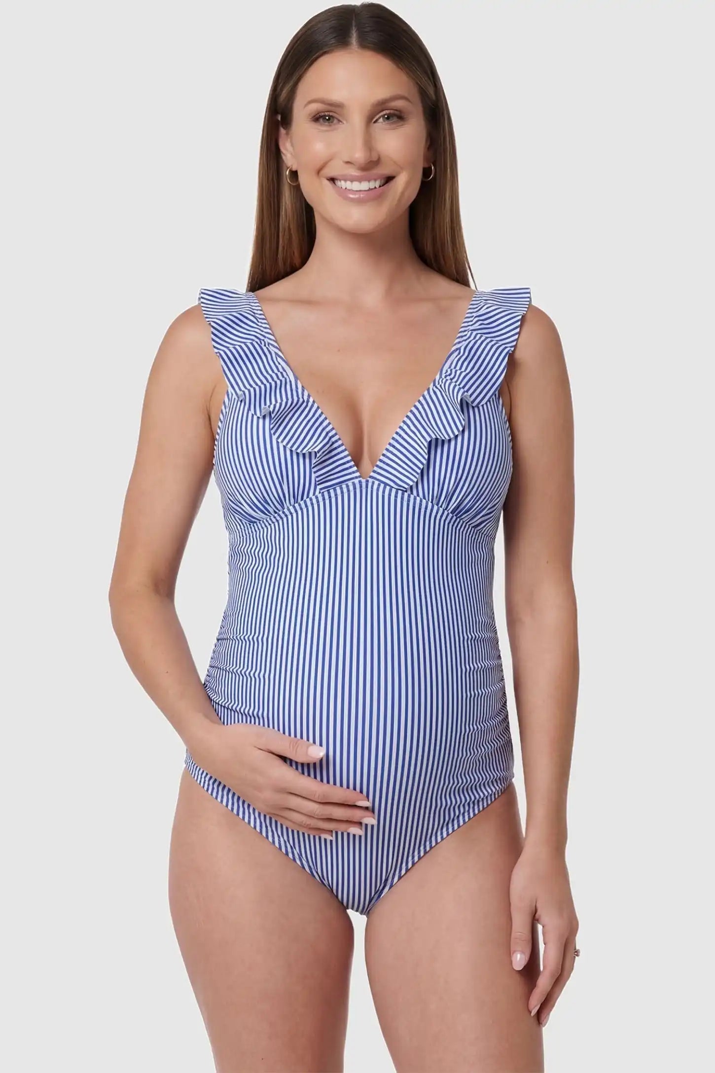 Sophia | Stylish Striped Maternity Swimsuit for Comfort and Fit 0