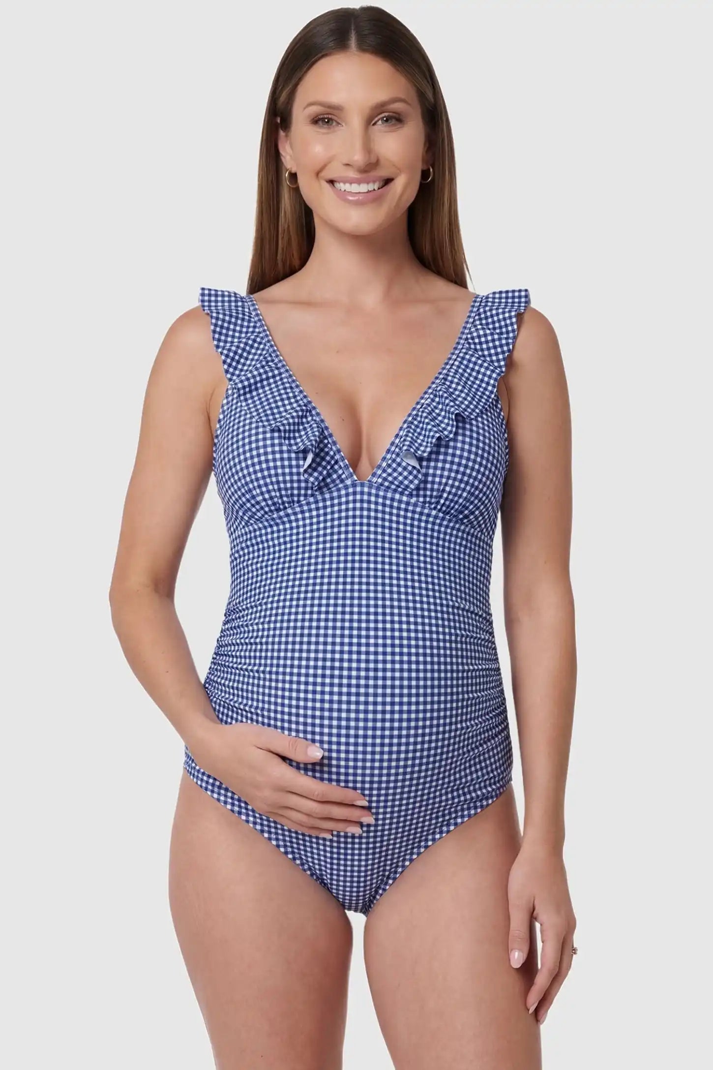 Sophia | Stylish Striped Maternity Swimsuit for Comfort and Fit 1