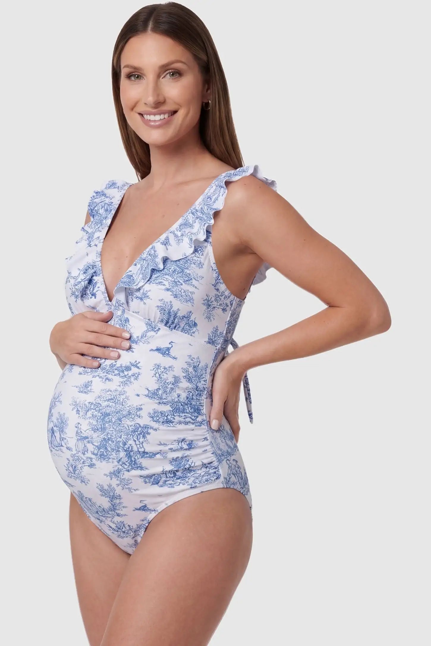 Sophia | Stylish Striped Maternity Swimsuit for Comfort and Fit 9