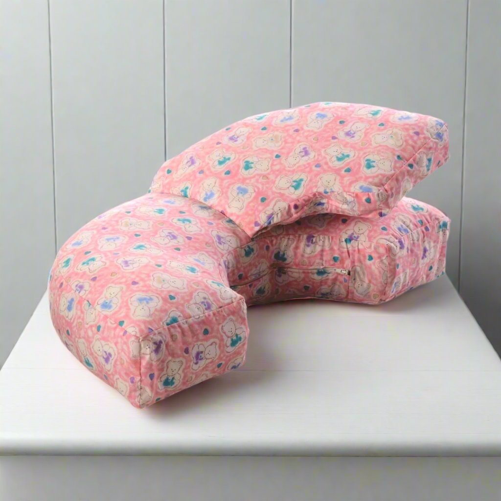 Sophie Inflatable Nursing Cushion | Soft Cotton, Teddy Bear Print 0