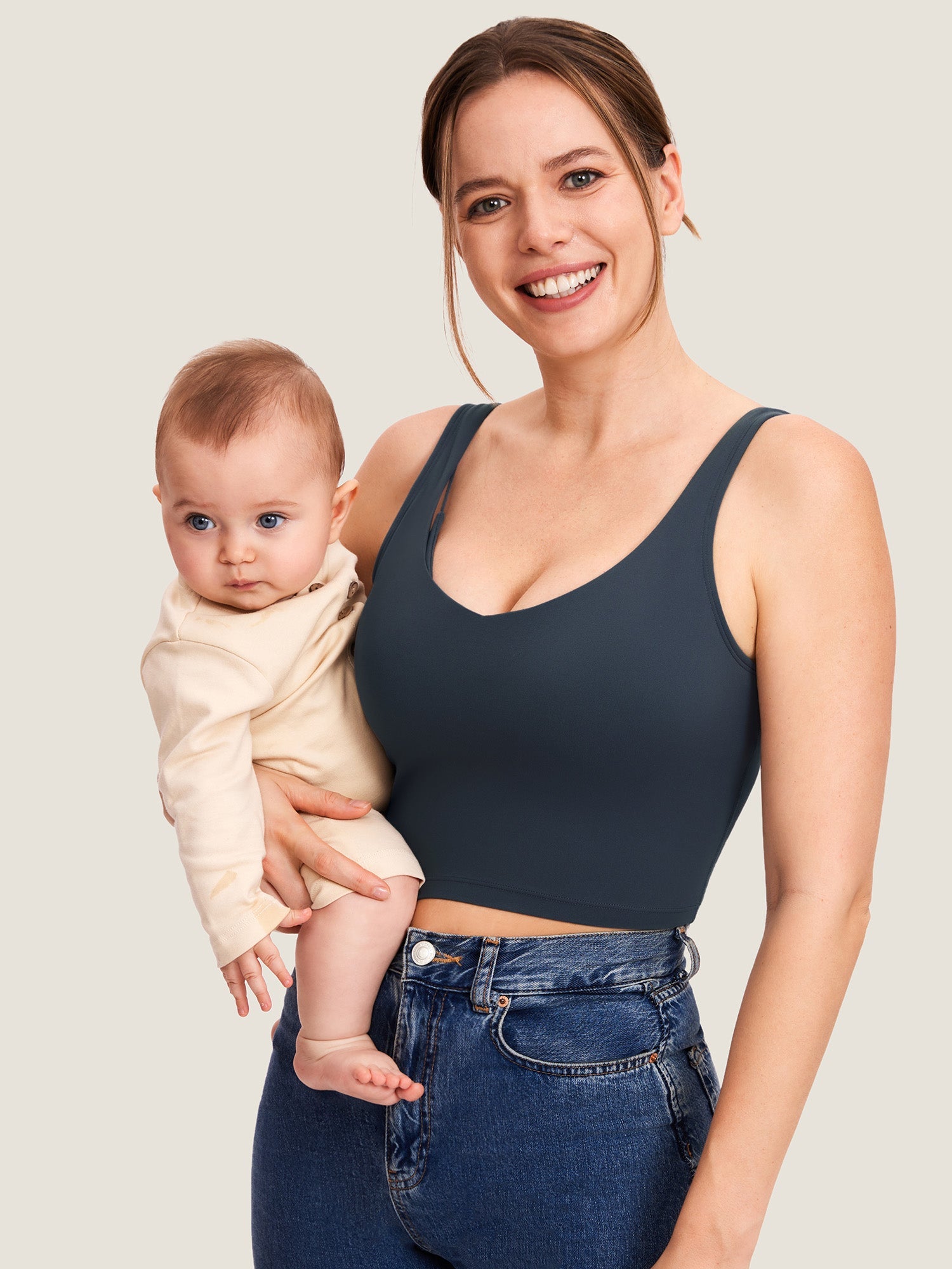 Sophie | Soft Stylish Nursing Crop Tank Top 1