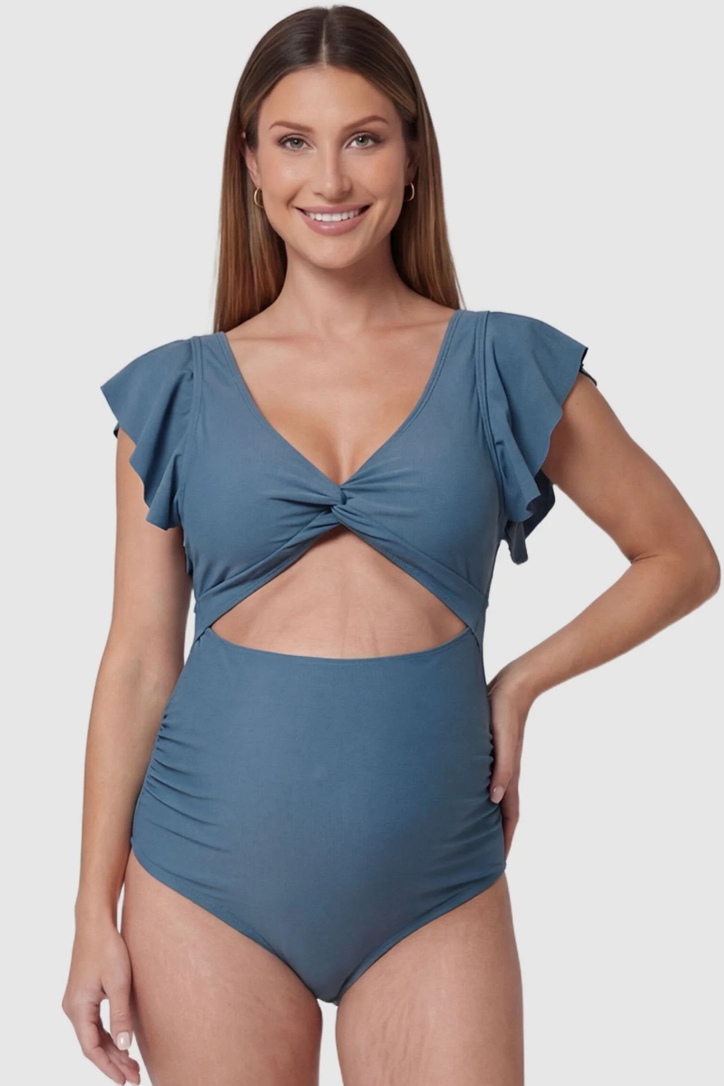 Sophie | Stylish Cutout Maternity Swimsuit for Pregnancy Comfort 1