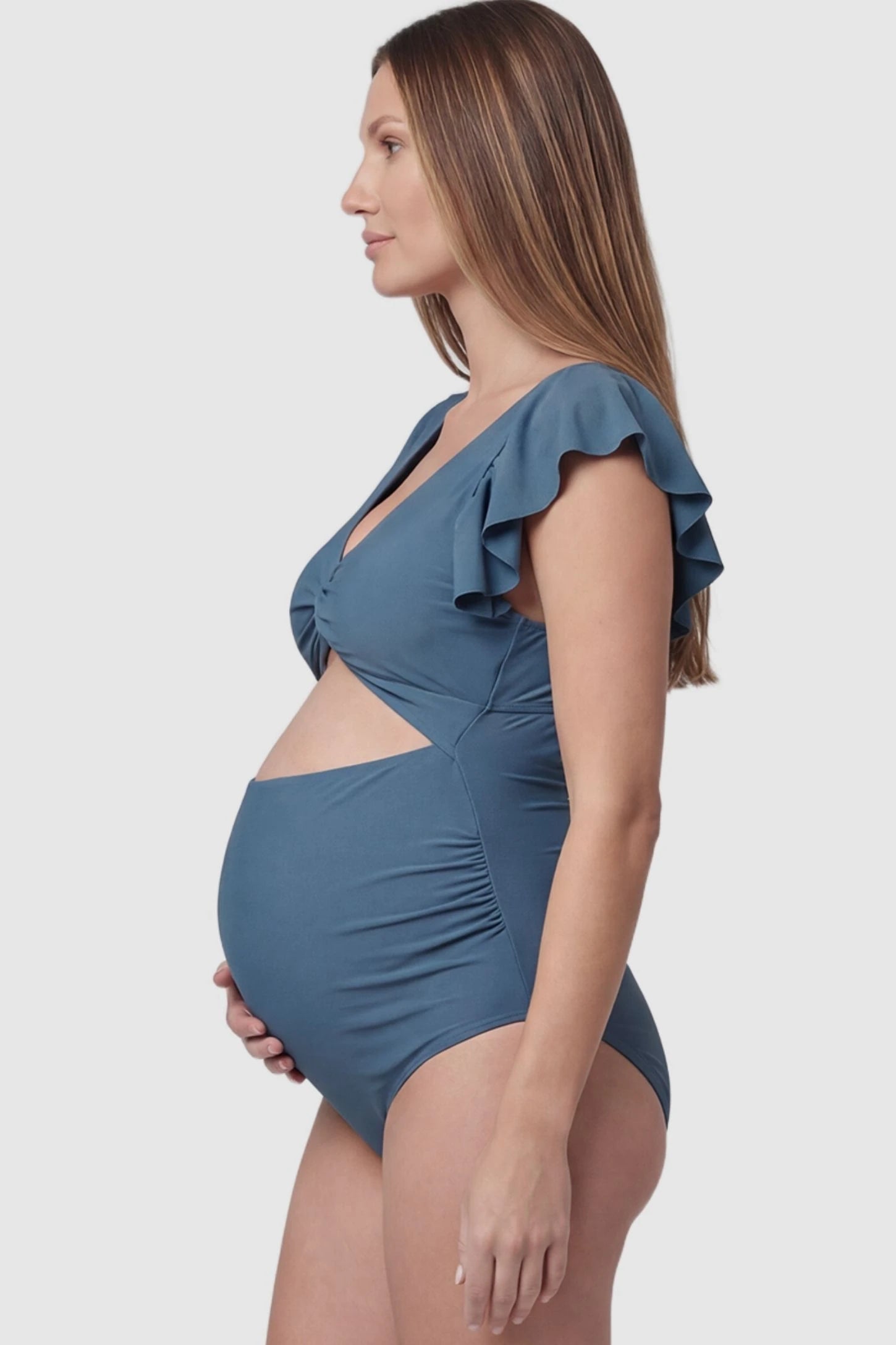 Sophie | Stylish Cutout Maternity Swimsuit for Pregnancy Comfort 3