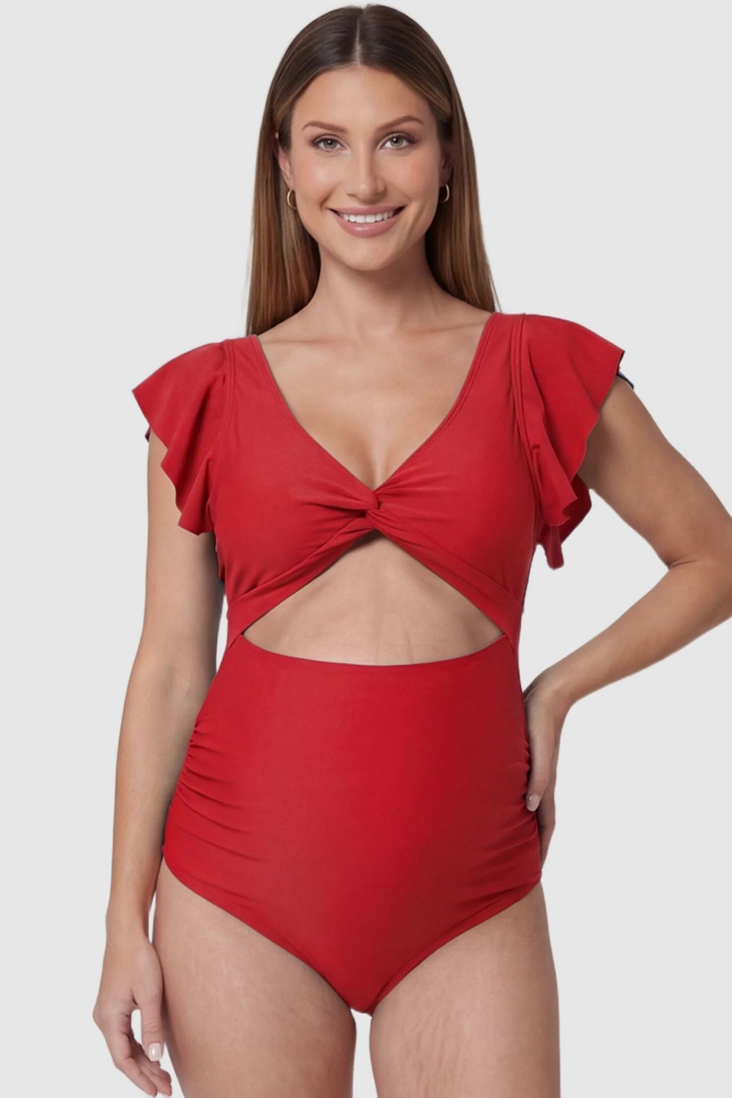 Sophie | Stylish Cutout Maternity Swimsuit for Pregnancy Comfort 9