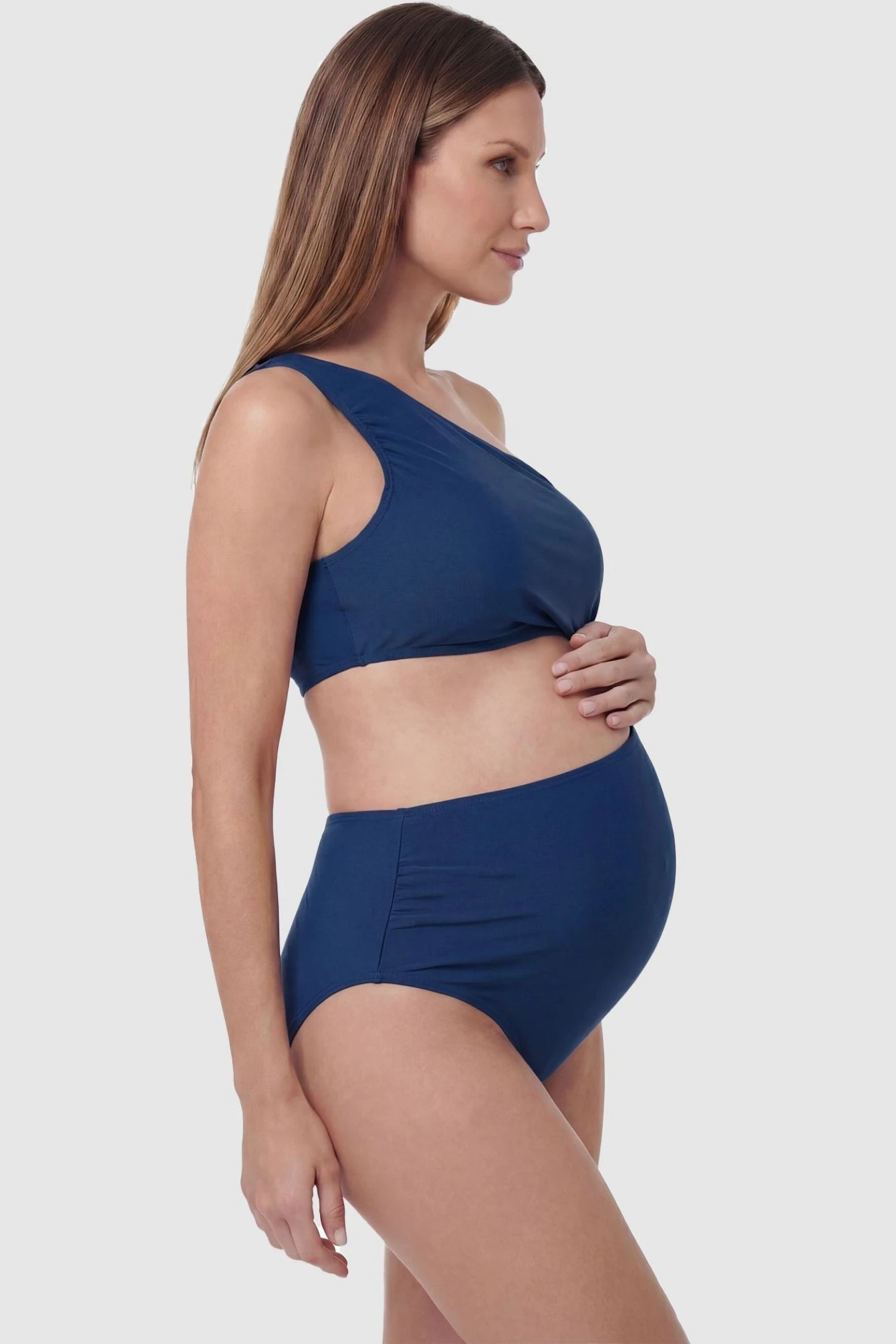 Sophie | Stylish One-Shoulder Maternity Swimwear for Comfort and Elegance 8