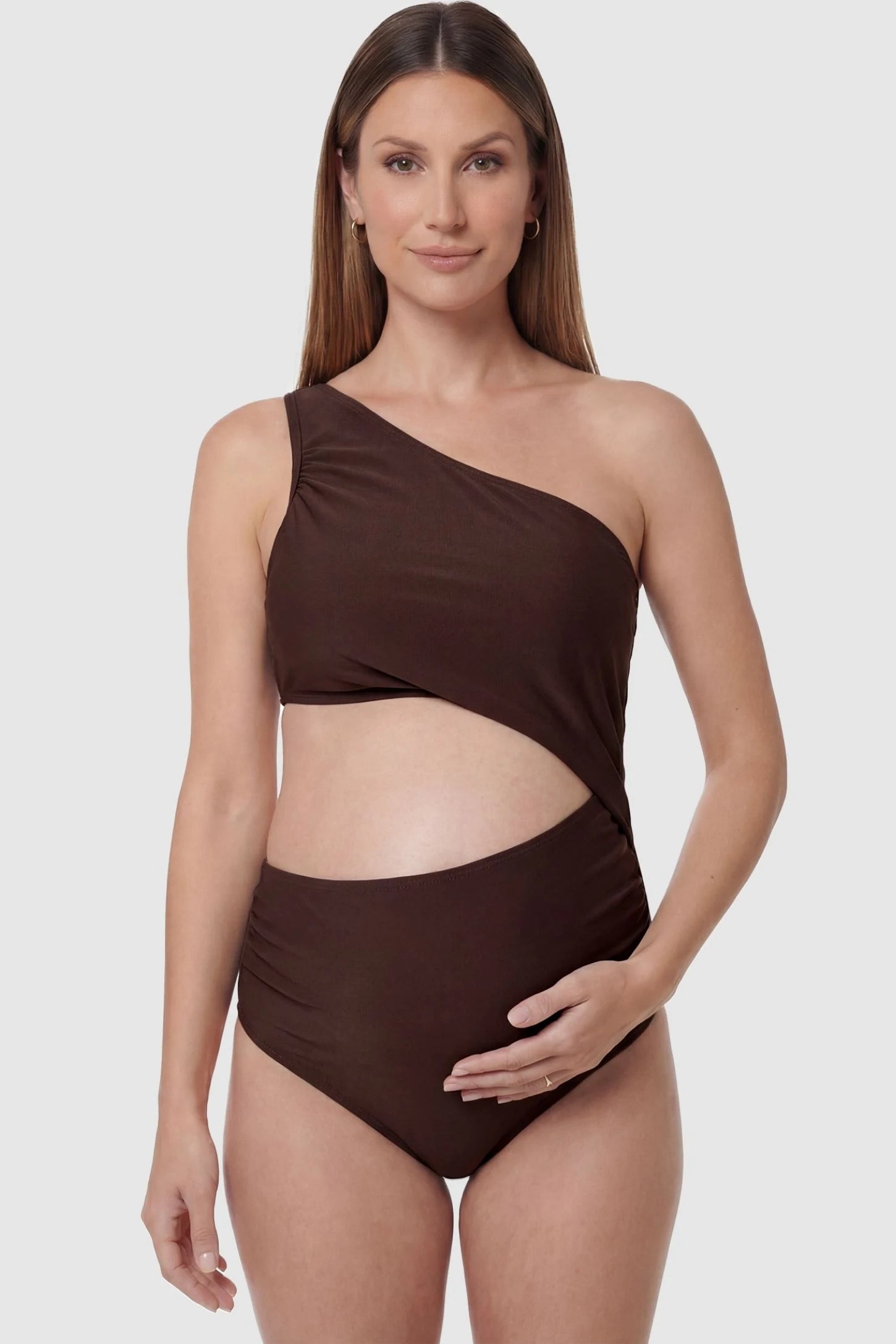 Sophie | Stylish One-Shoulder Maternity Swimwear for Comfort and Elegance 9