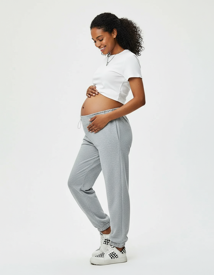 Bump Society – The Comfort Collection: Bump-Friendly High-Rise Maternity Joggers-Bump Society