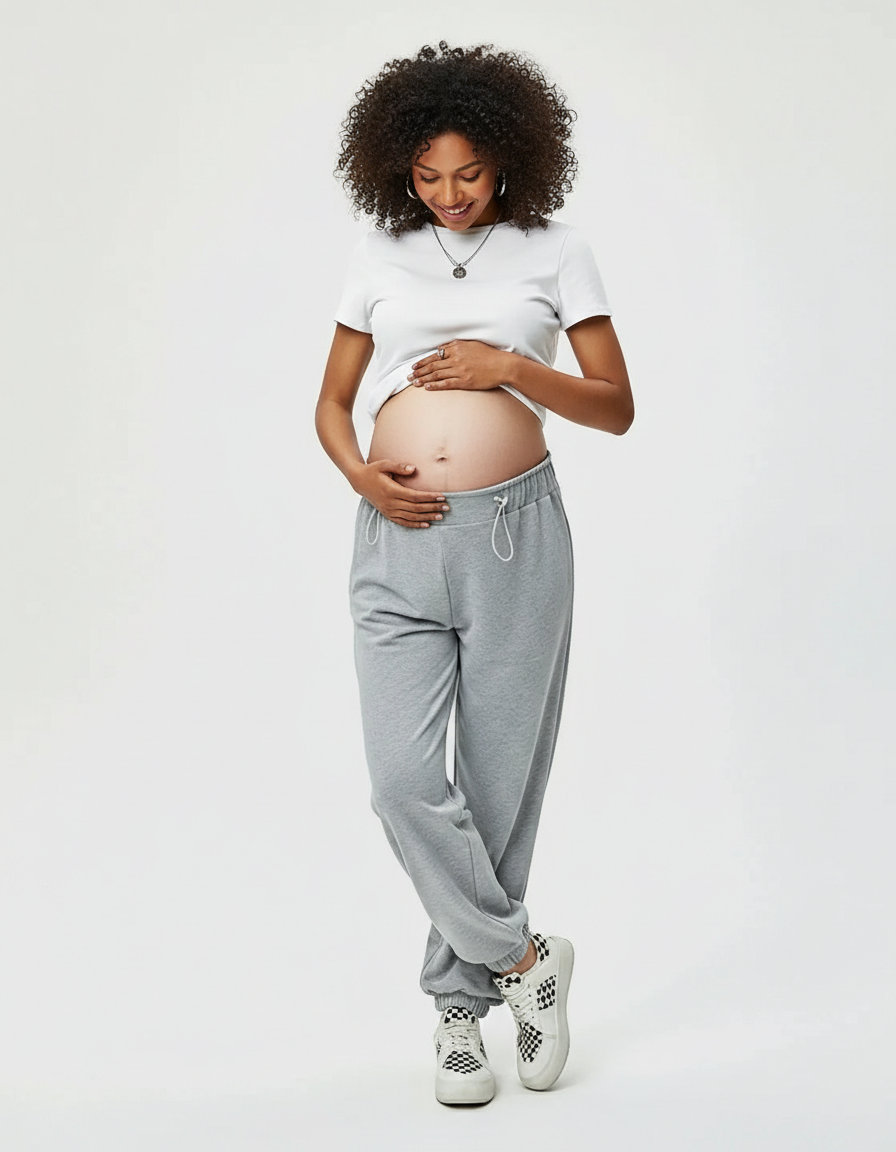 Bump Society – The Comfort Collection: Bump-Friendly High-Rise Maternity Joggers-Bump Society