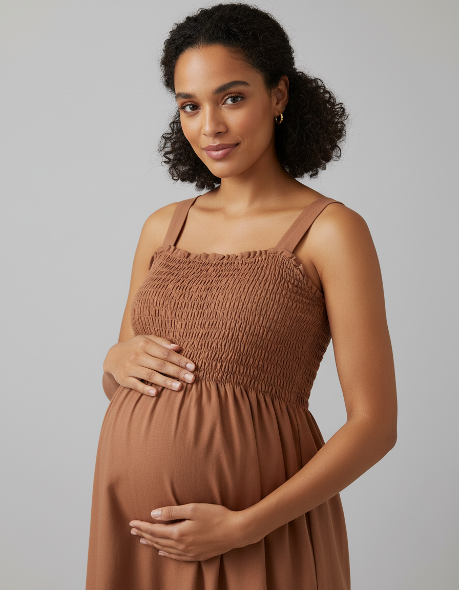 Bump Society – The Comfort Collection: Flared Sleeve A-line Babydoll Maternity Dress-Bump Society