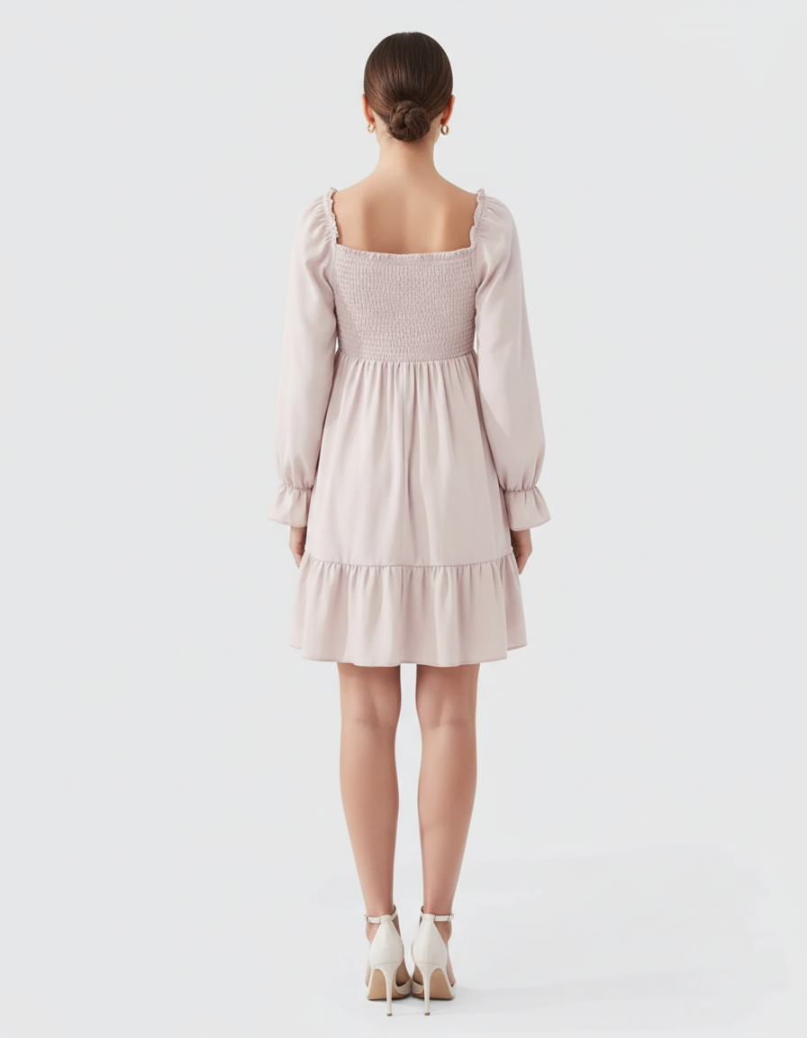 Bump Society – The Comfort Collection: Flared Sleeve A-line Babydoll Maternity Dress-Bump Society