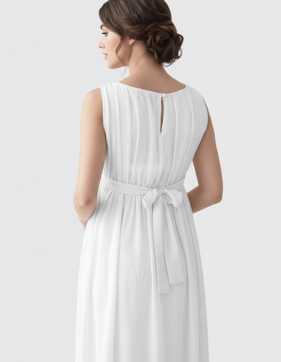 Bump Society – The Comfort Collection: Gathered Bodice Elegant Maternity Maxi Dress-Bump Society
