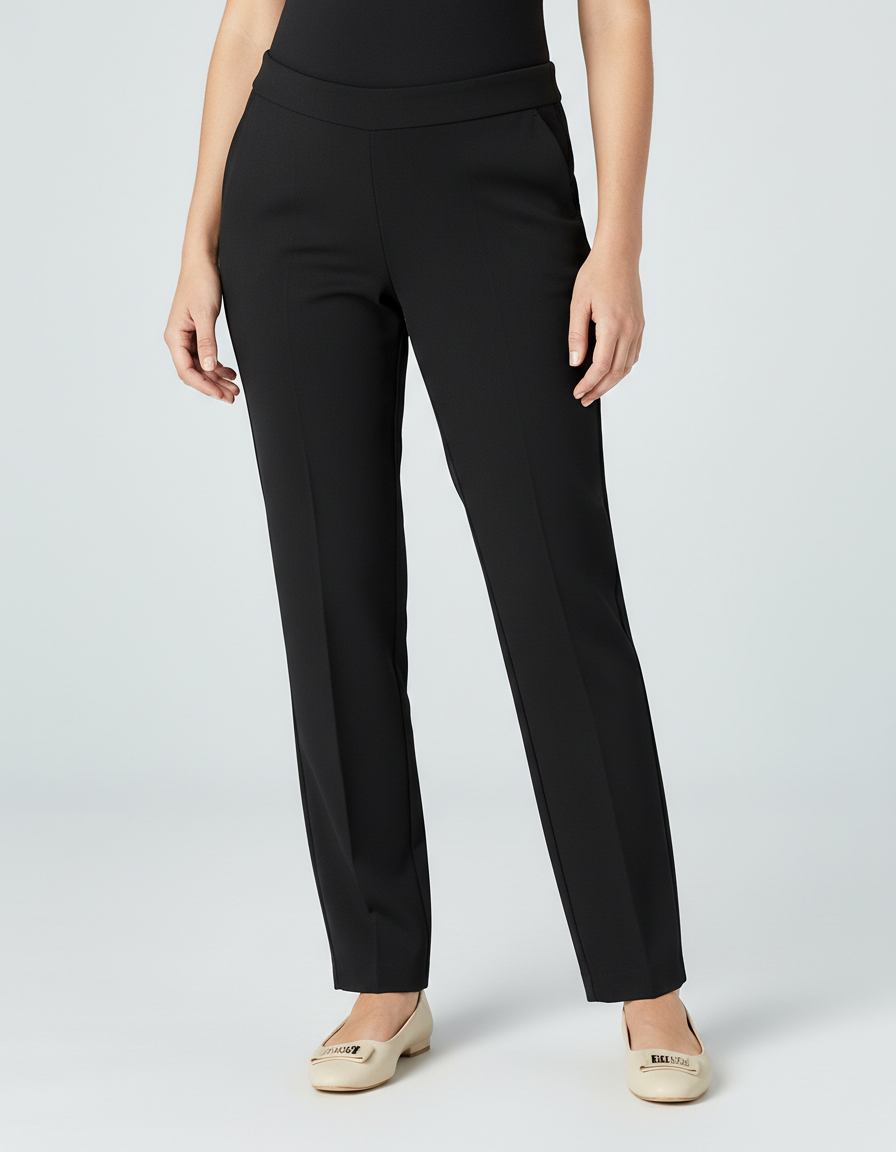 Bump Society – The Comfort Collection: High-Waist Cigarette Cut Maternity Trousers-Bump Society