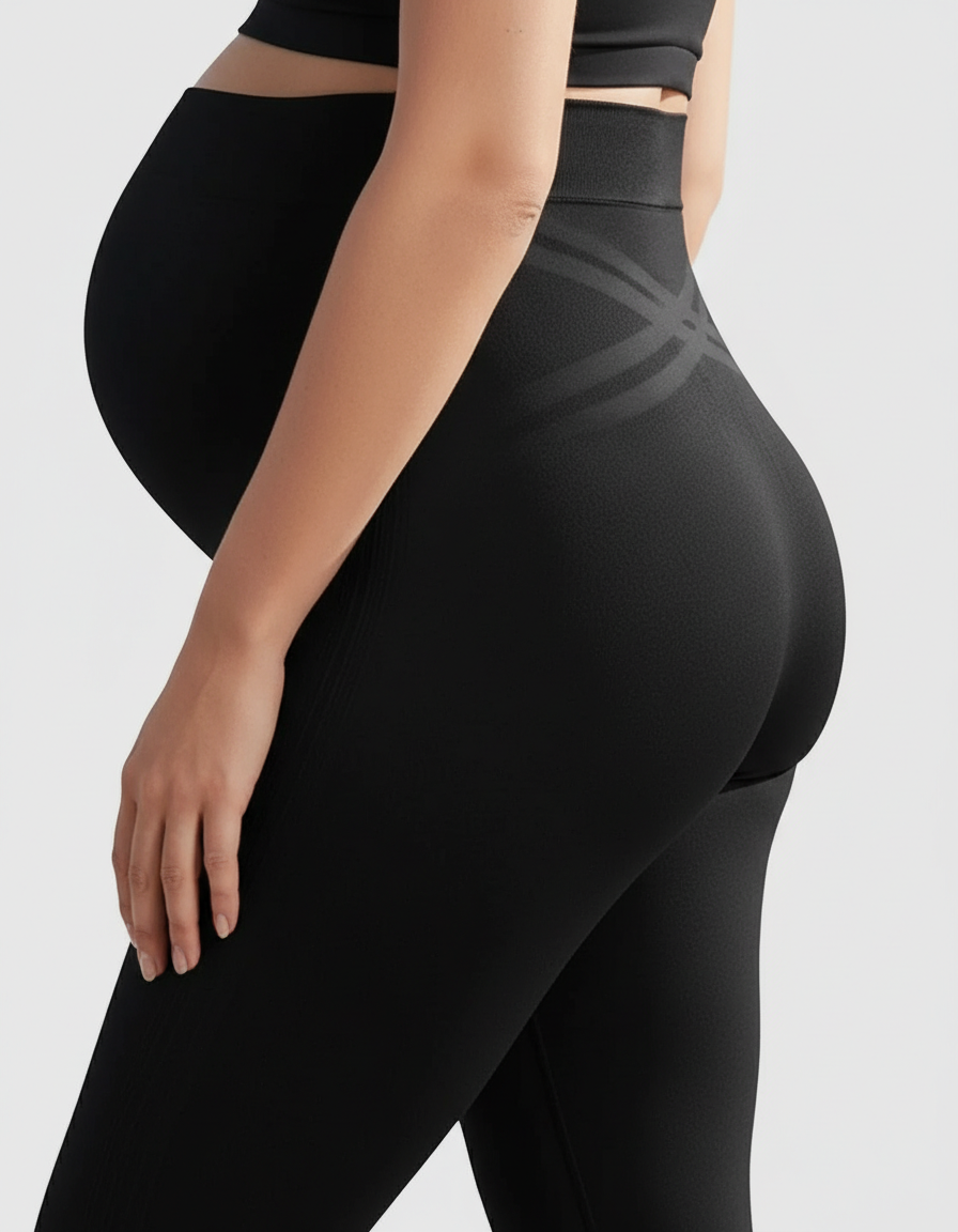 Bump Society – The Comfort Collection: High-Waist Seamless Maternity Leggings-Bump Society