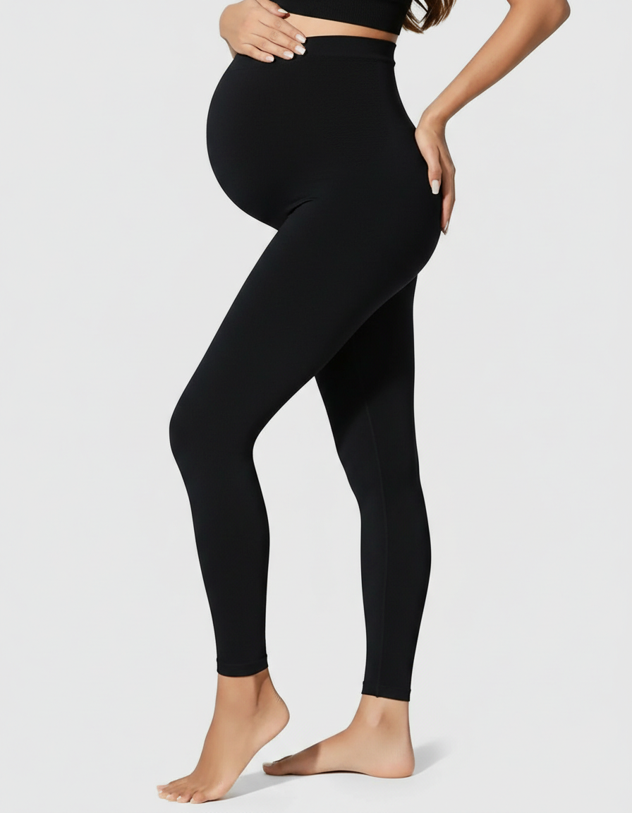 Bump Society – The Comfort Collection: High-Waist Slight Flare Maternity Yoga Pants-Bump Society