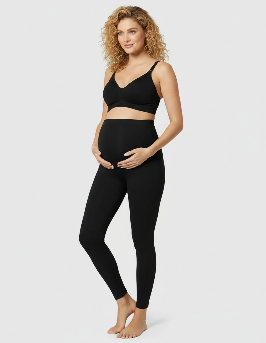 Bump Society – The Comfort Collection: High-Waist Slight Flare Maternity Yoga Pants-Bump Society