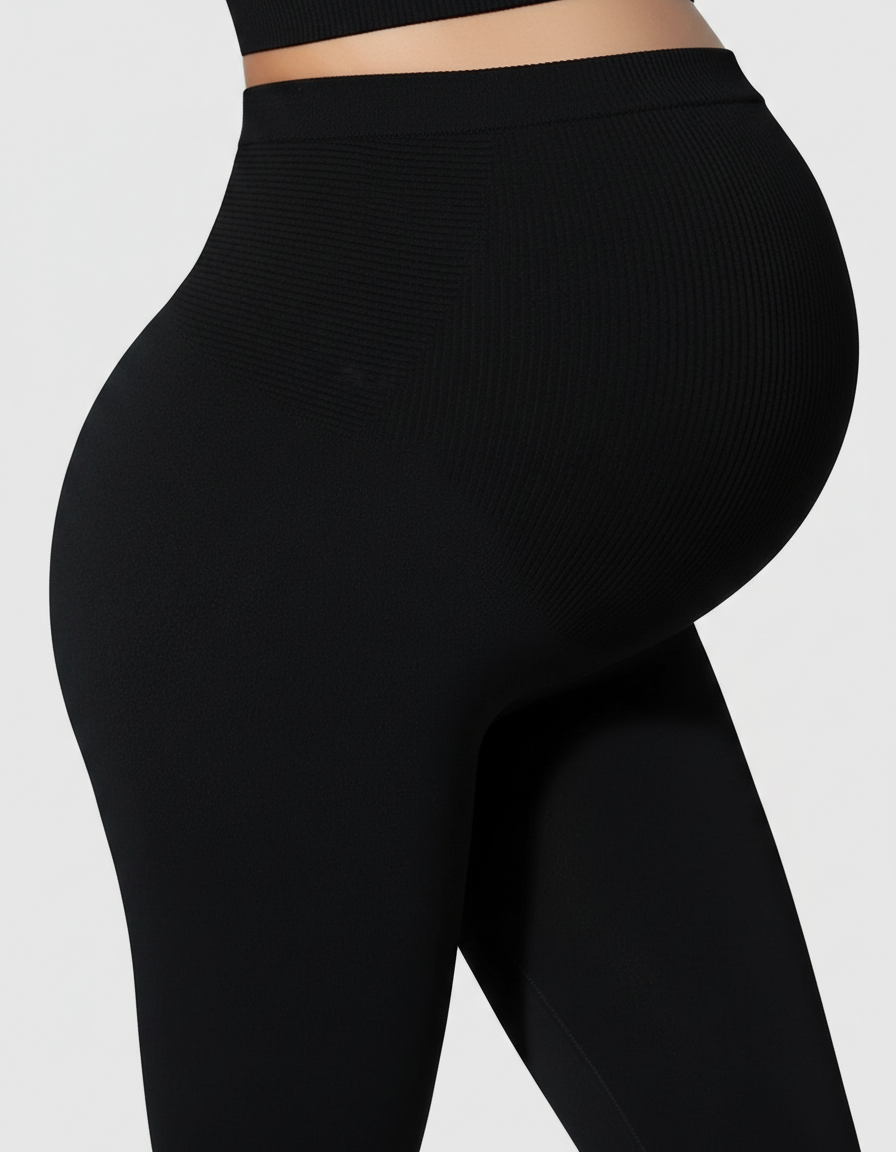 Bump Society – The Comfort Collection: High-Waist Slight Flare Maternity Yoga Pants-Bump Society