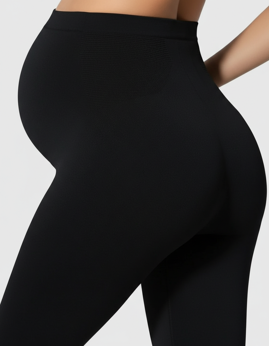 Bump Society – The Comfort Collection: High-Waist Slight Flare Maternity Yoga Pants-Bump Society