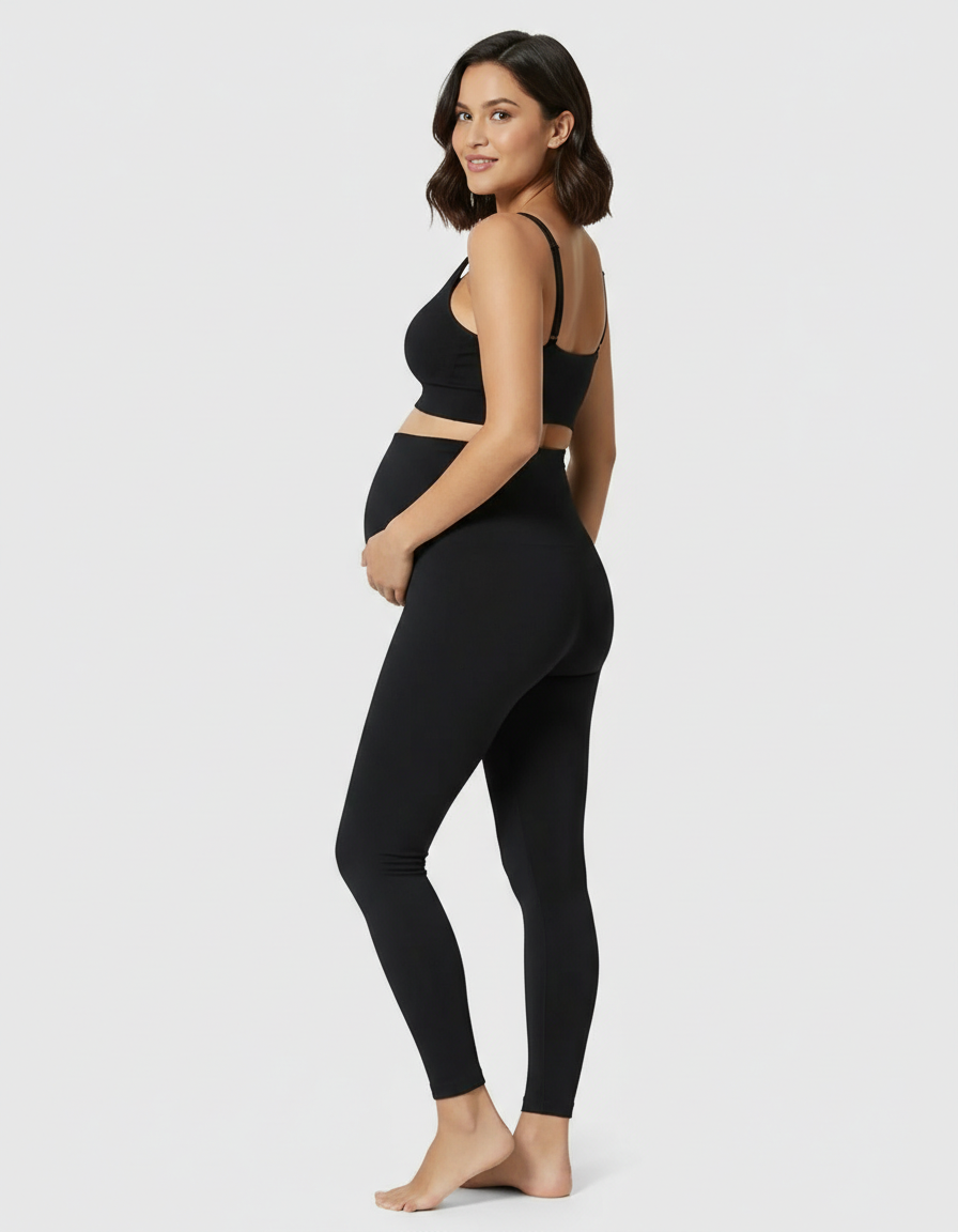 Bump Society – The Comfort Collection: High-Waist Slight Flare Maternity Yoga Pants-Bump Society