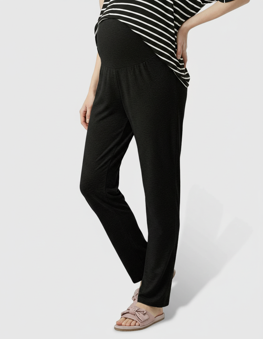 Bump Society – The Comfort Collection: High-Waist Straight-Leg Maternity Pants-Bump Society