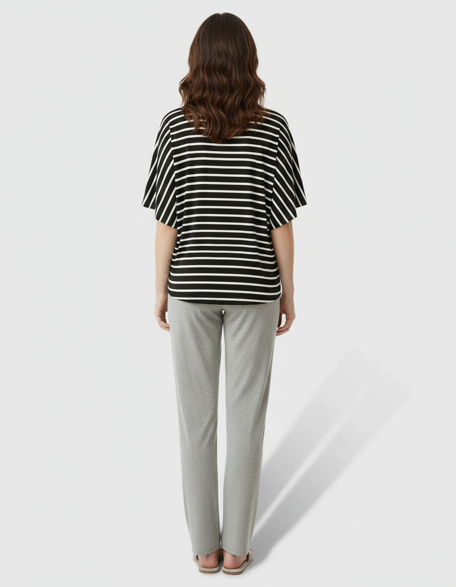 Bump Society – The Comfort Collection: High-Waist Straight-Leg Maternity Pants-Bump Society