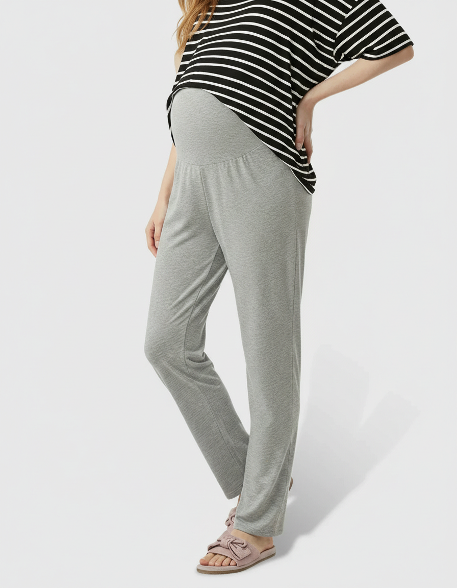 Bump Society – The Comfort Collection: High-Waist Straight-Leg Maternity Pants-Bump Society