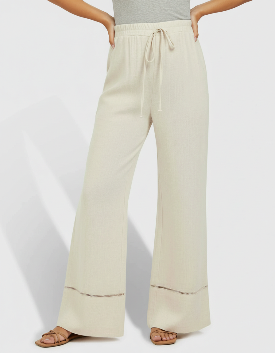 Bump Society – The Comfort Collection: High Waisted Maternity Wide Leg Pants-Bump Society
