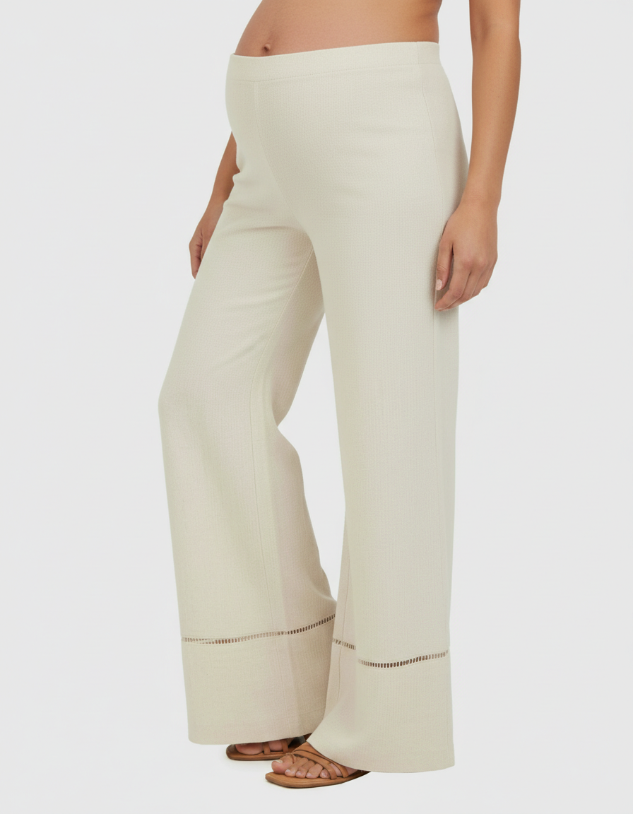 Bump Society – The Comfort Collection: High Waisted Maternity Wide Leg Pants-Bump Society